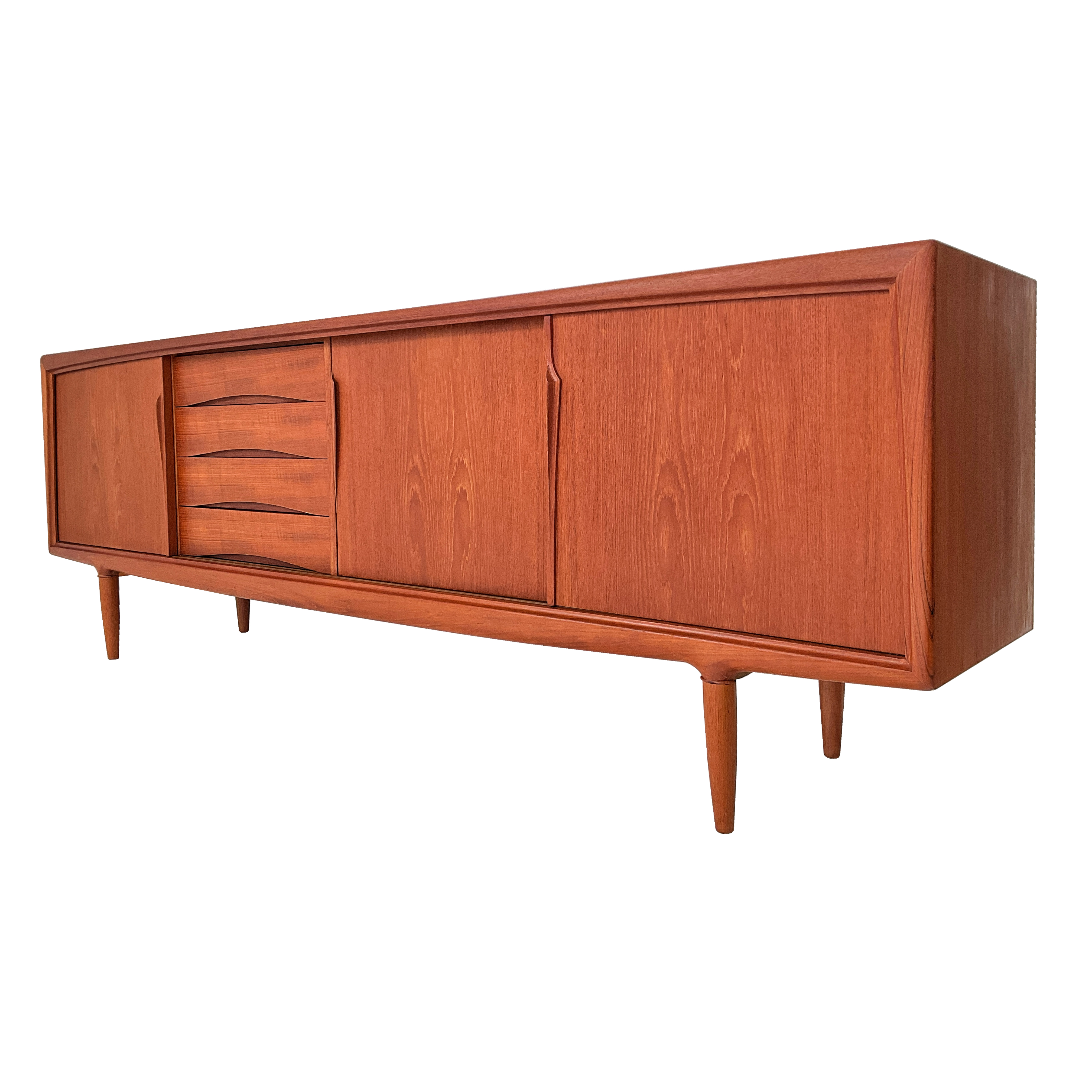 Buffet en teck '60s Gunni Omann pour Axel Christensen Odder (ACO Møbler) Denmark