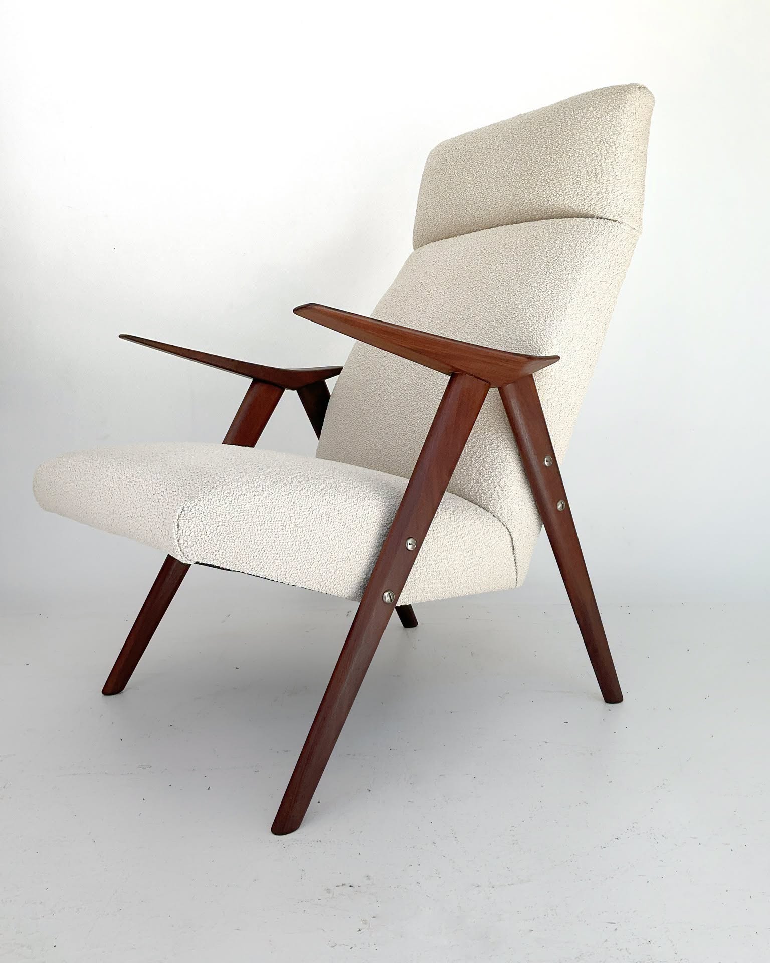 Fauteuil en teck '50s - '60s Européen, MID CENTURY