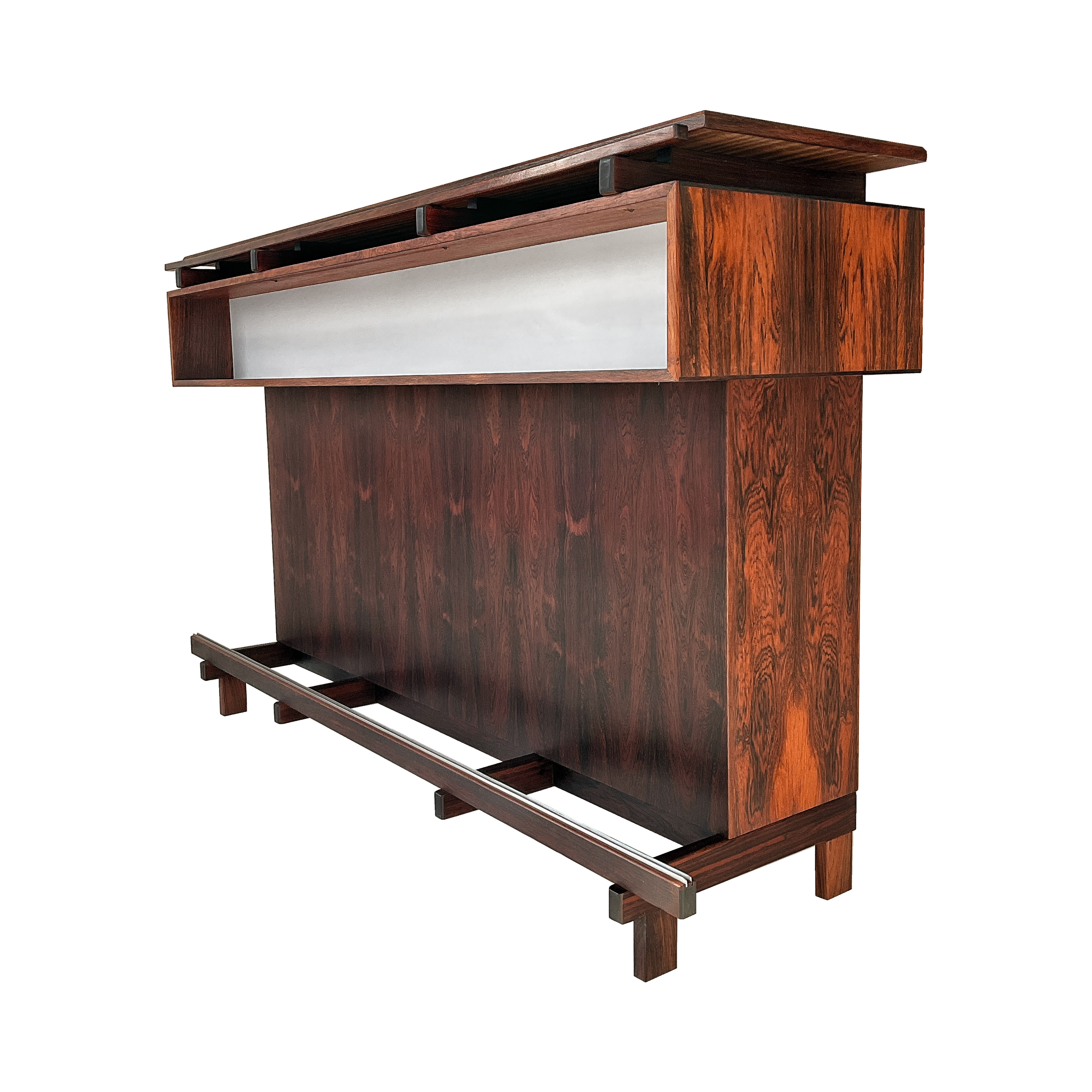 Bar en bois de rose '60s Erik Buck pour Dyrlund, Denmark