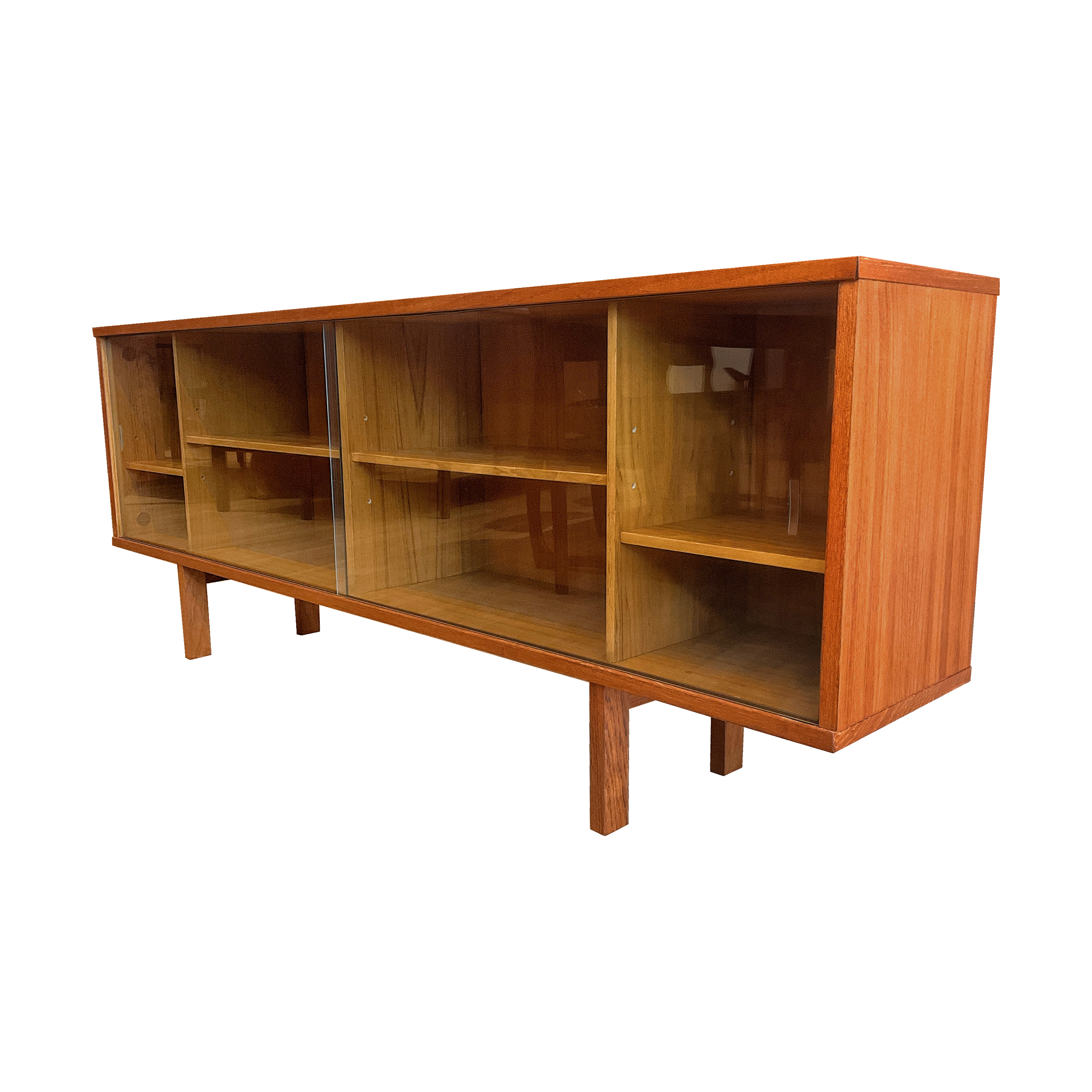 Bibliothèque vitrée en teck '60s Denmark
