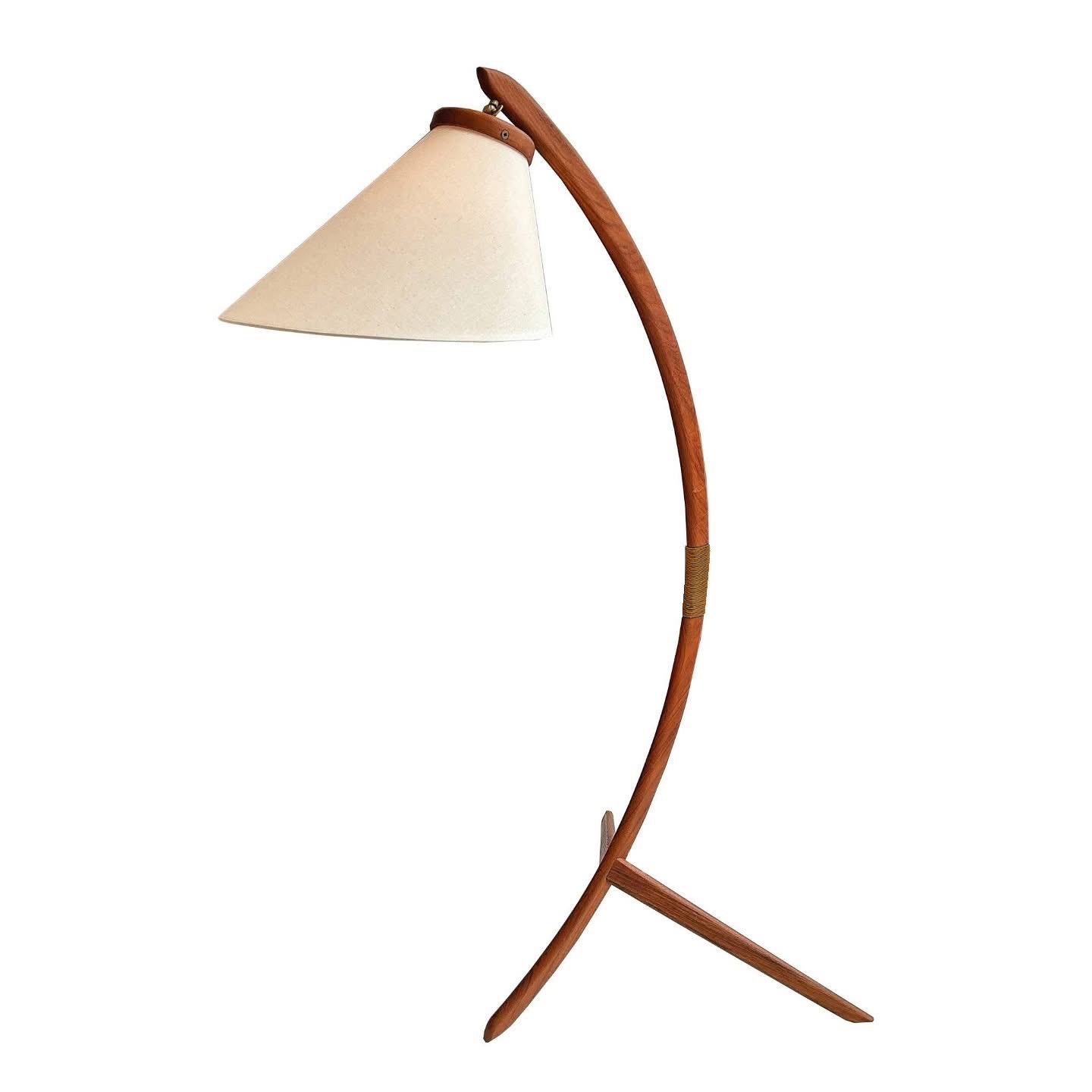 Lampe de sol en teck ‘60s Denmark