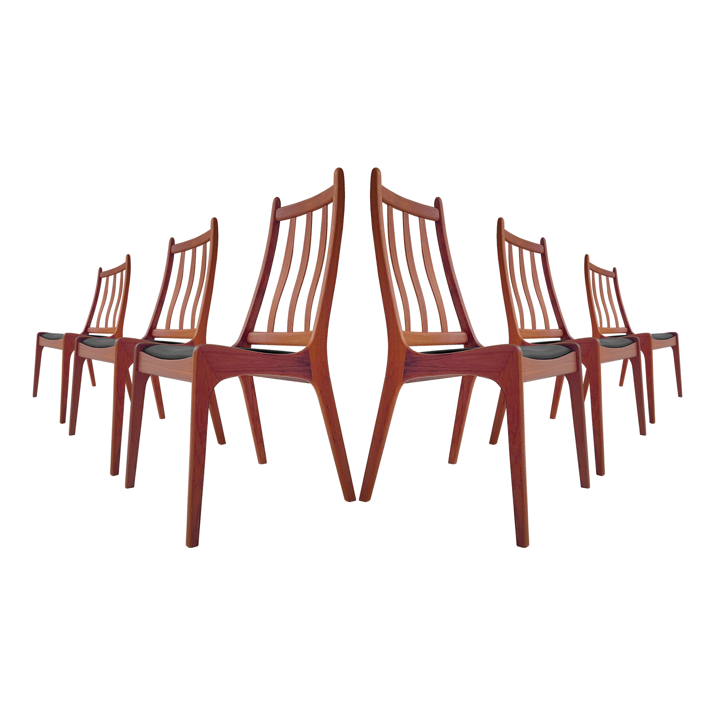 Chaises en teck '60s Jensen & son, Canada