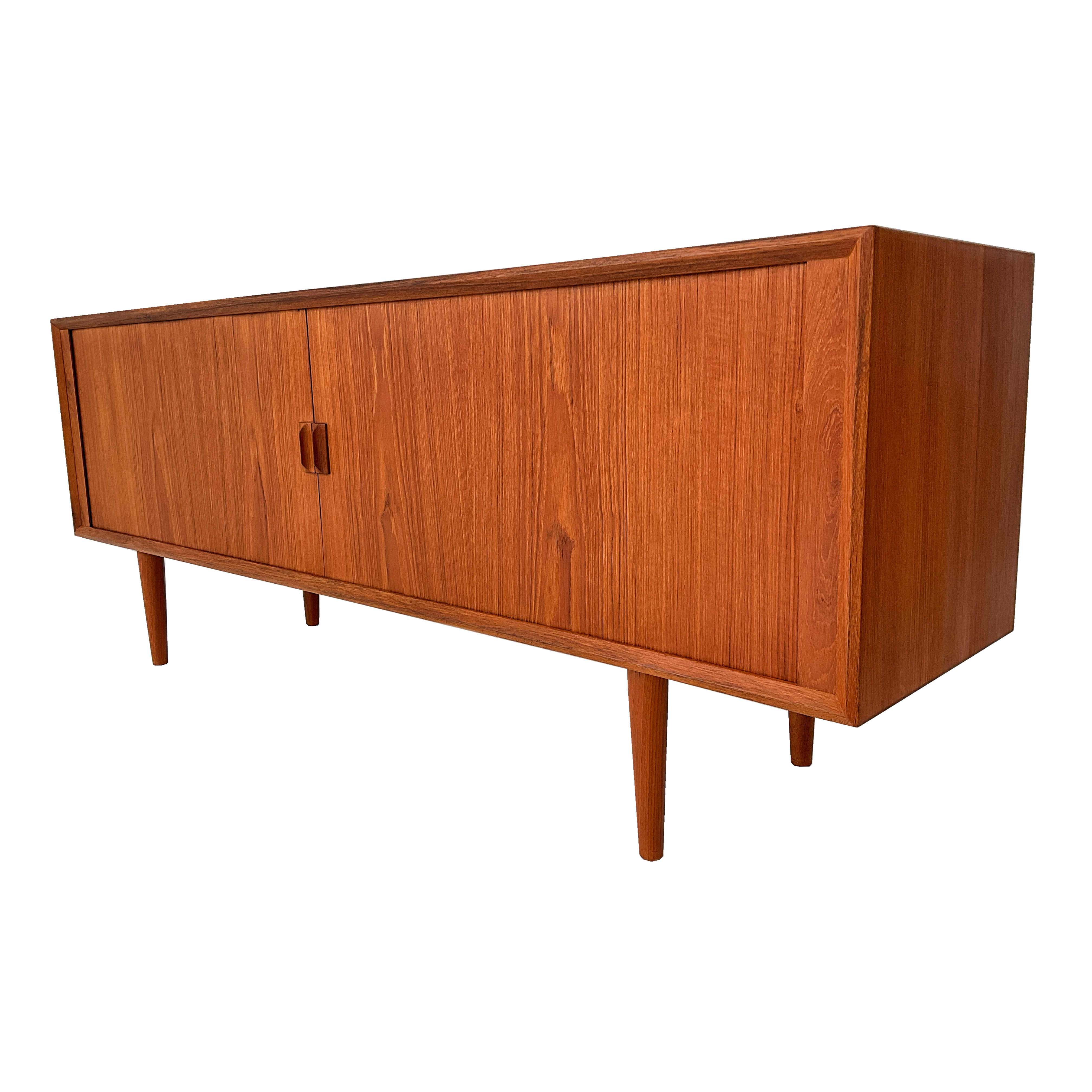 Buffet en teck '60s Svend Aage Larsen pour Faarup Møbelfabrik, Denmark