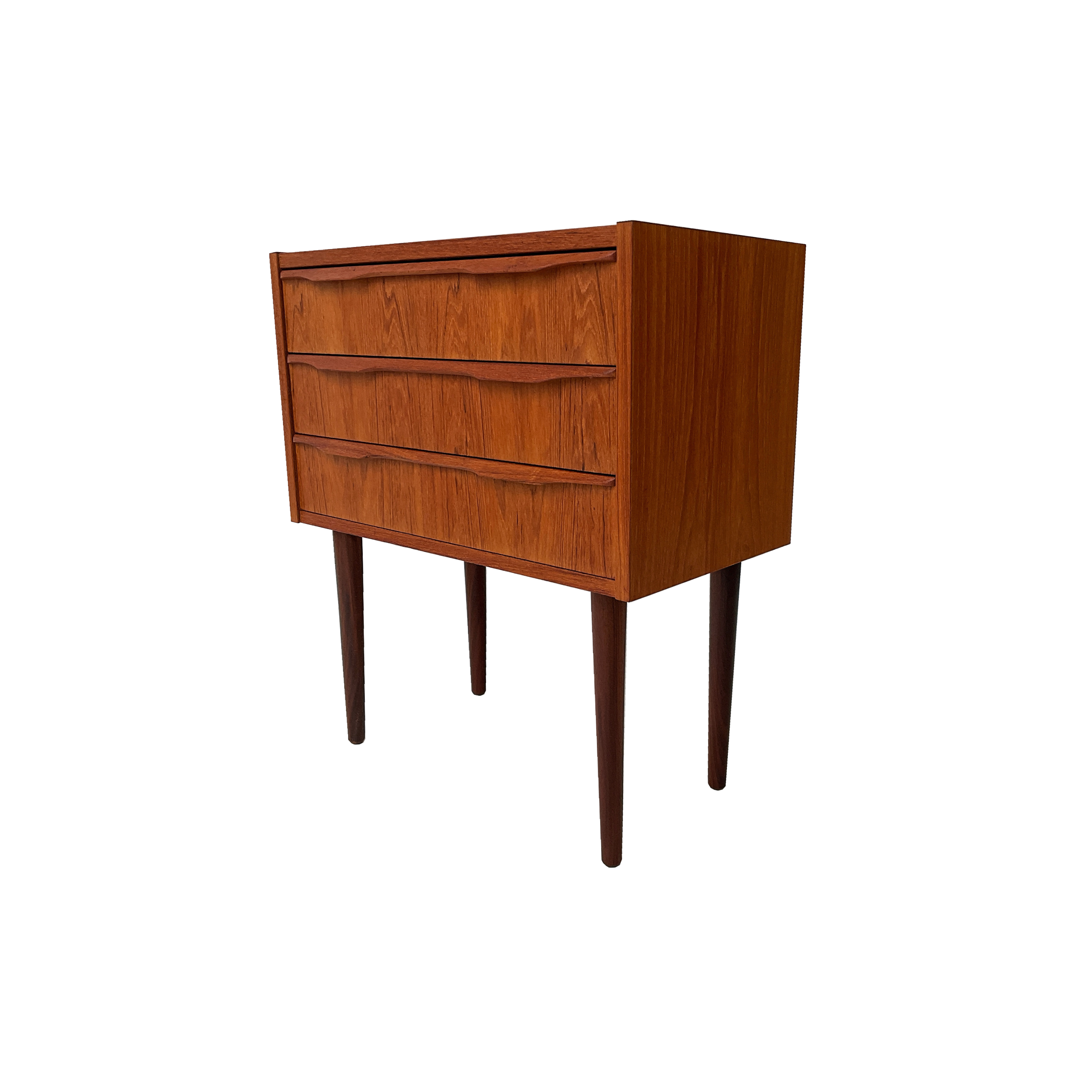 Petit meuble d'appoint / chevet en teck '60s Denmark