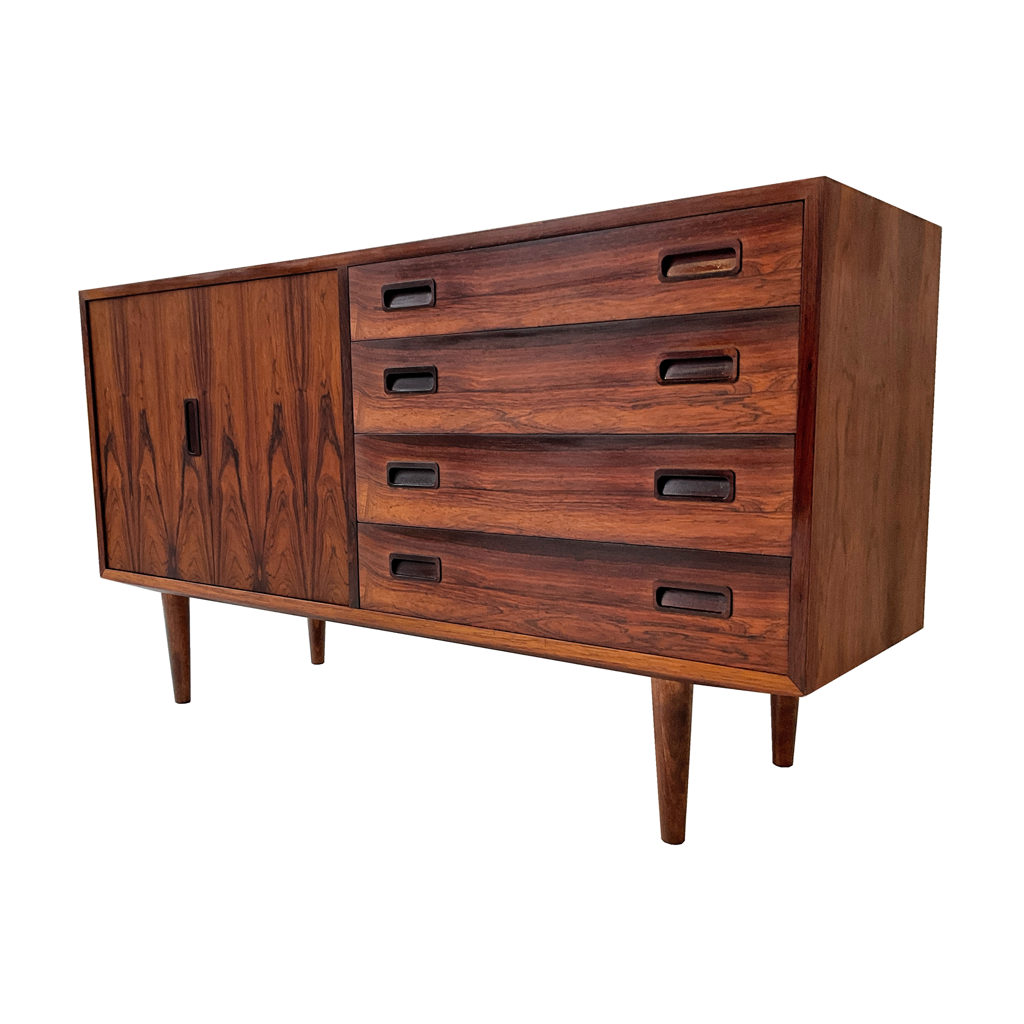 Buffet en bois de rose '60s Carlo Jensen pour Hundevad & Co. Denmark