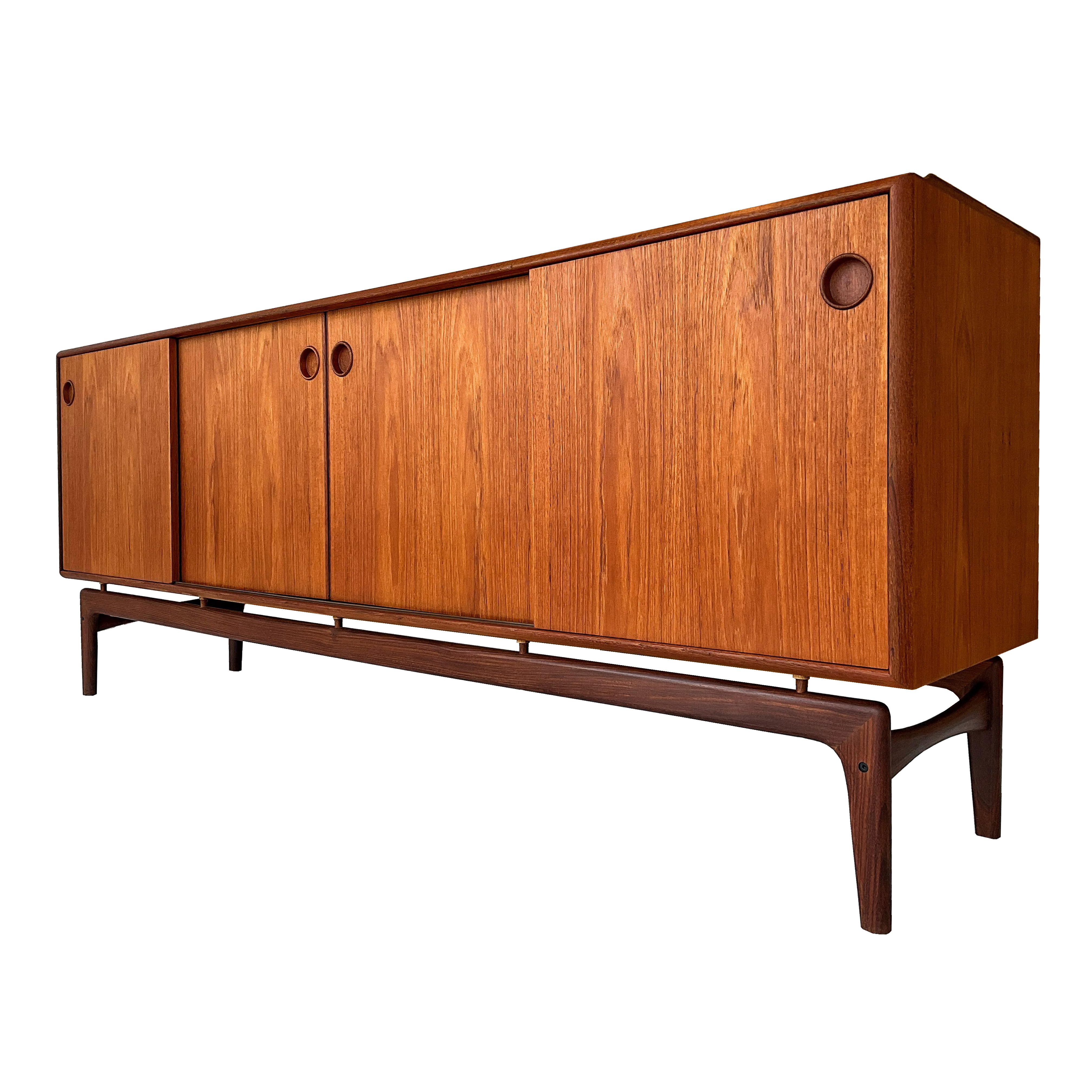 Buffet en teck '60s Arne Hovmand-Olsen pour Mogens Kold, Denmark