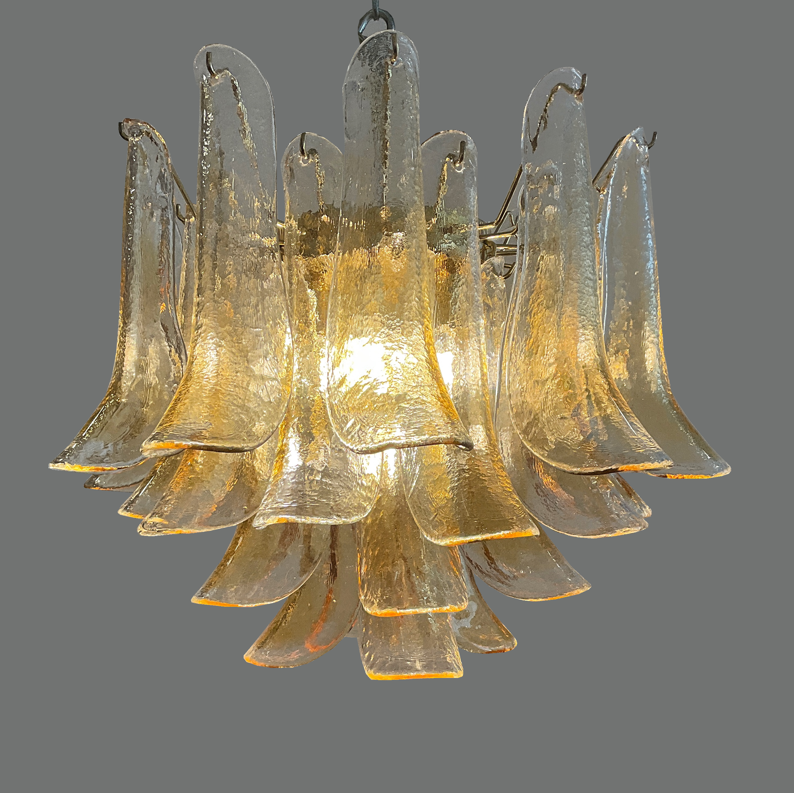 Suspension en verre Murano '60s Mazzega , Italy