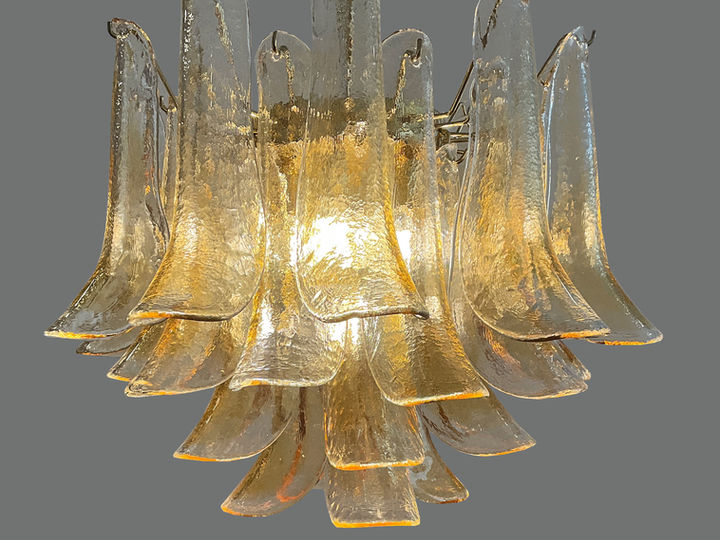 Suspension en verre Murano '60s Mazzega , Italy