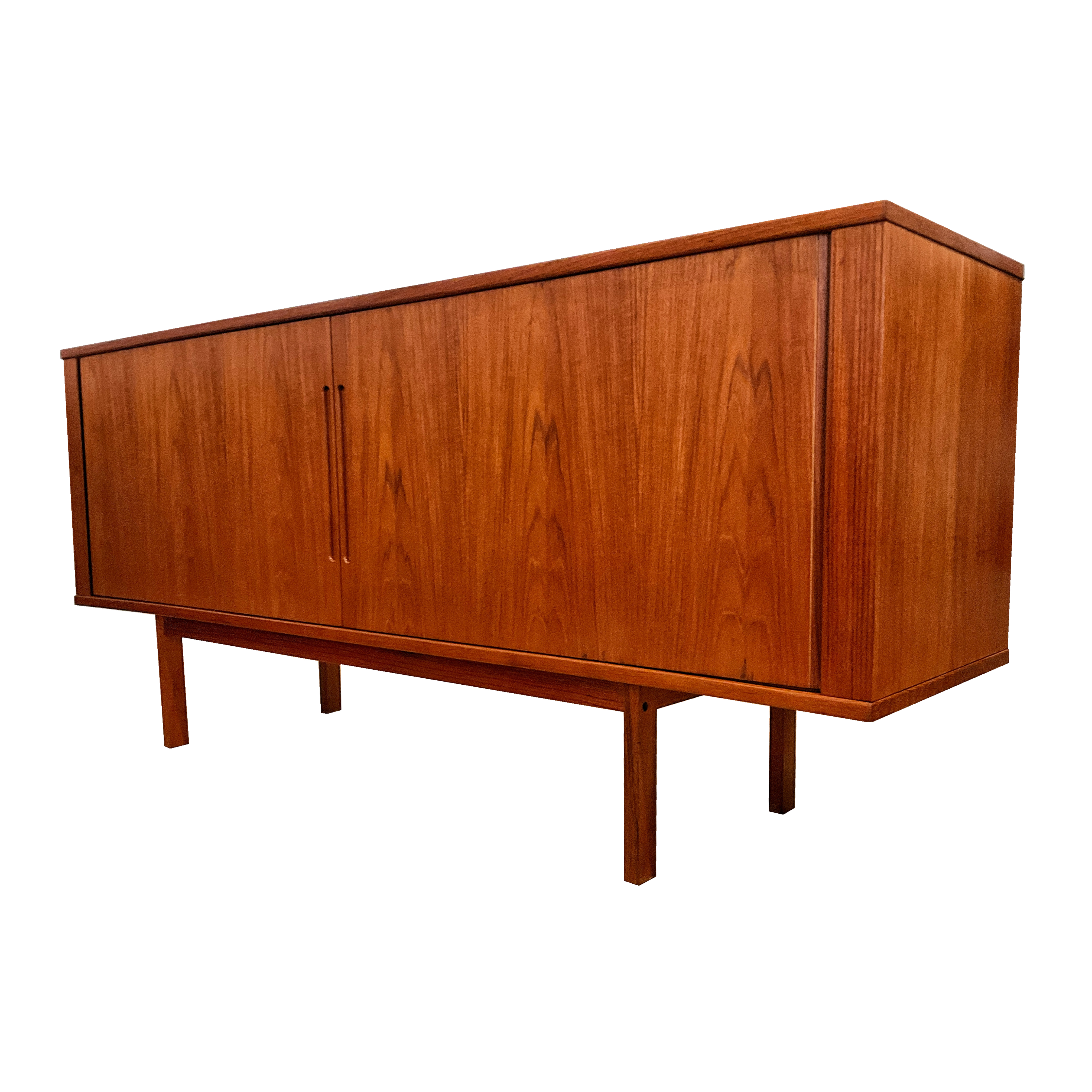 Buffet en teck '60s portes tambours