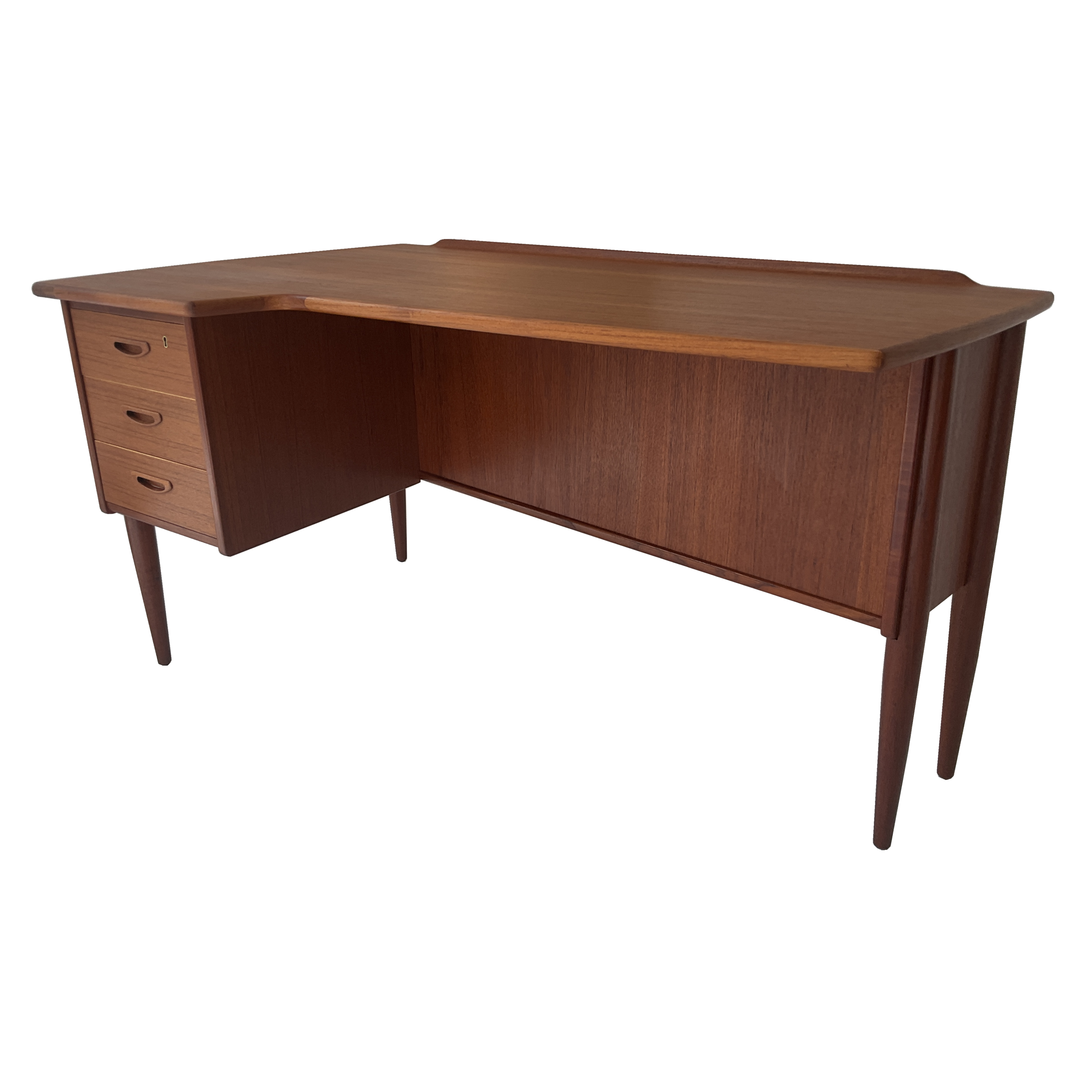 Bureau en teck '60s '' Boomeran'' modèle A10 par Goran Strand