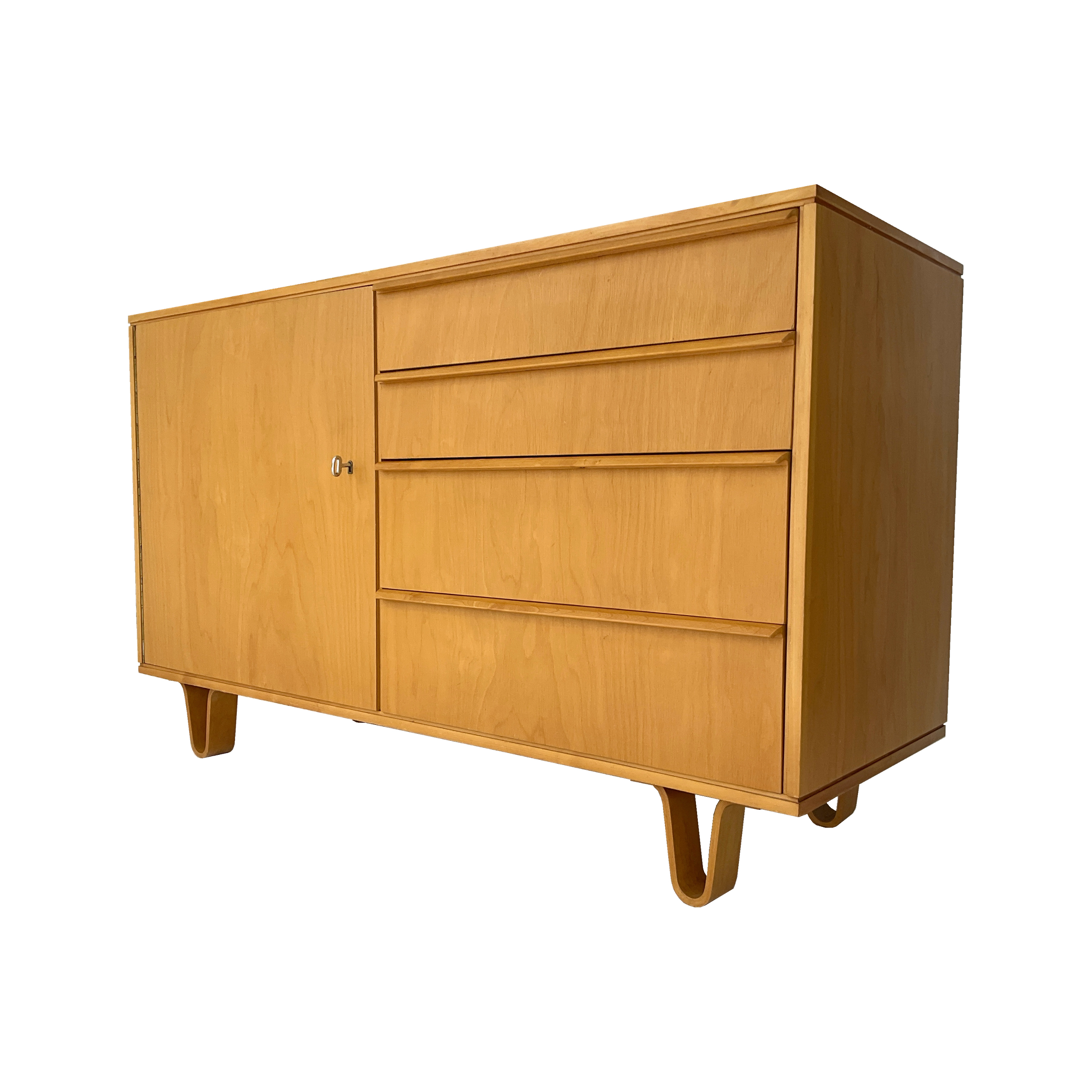 vendu Buffet en bouleau norvégien '50s