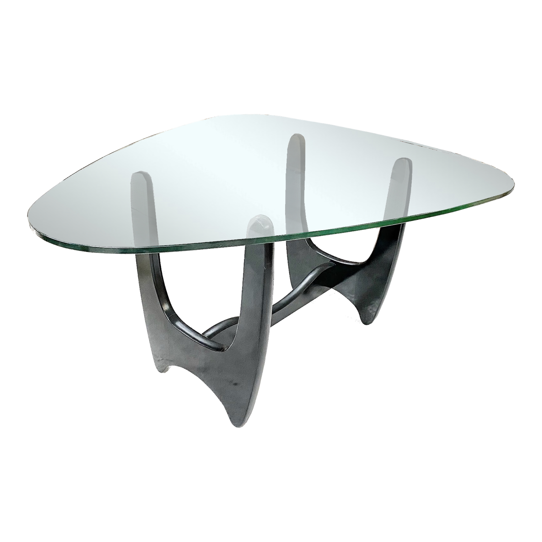 Table d'appoint en verre MID CENTURY
