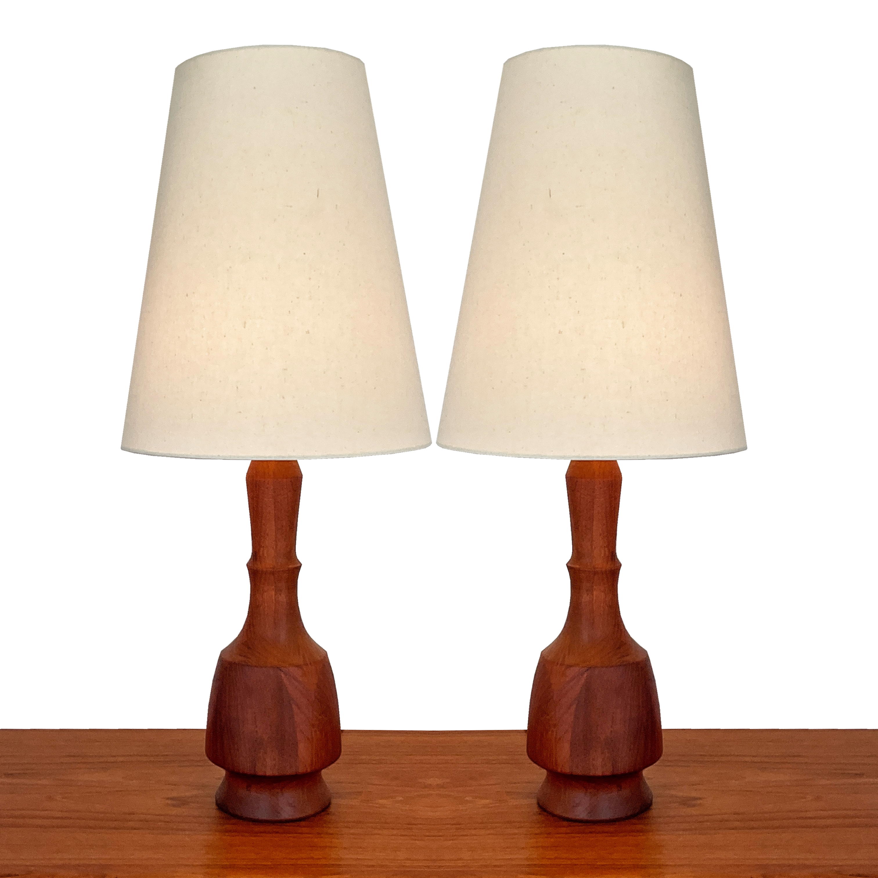 Lampes en teck '60s Denmark