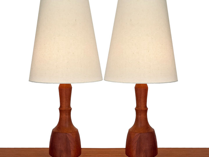 Lampes en teck '60s Denmark