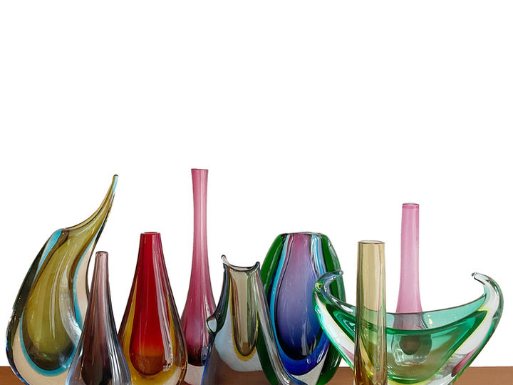 Sélection de Vases en verre de Murano '60s technique Sommerso