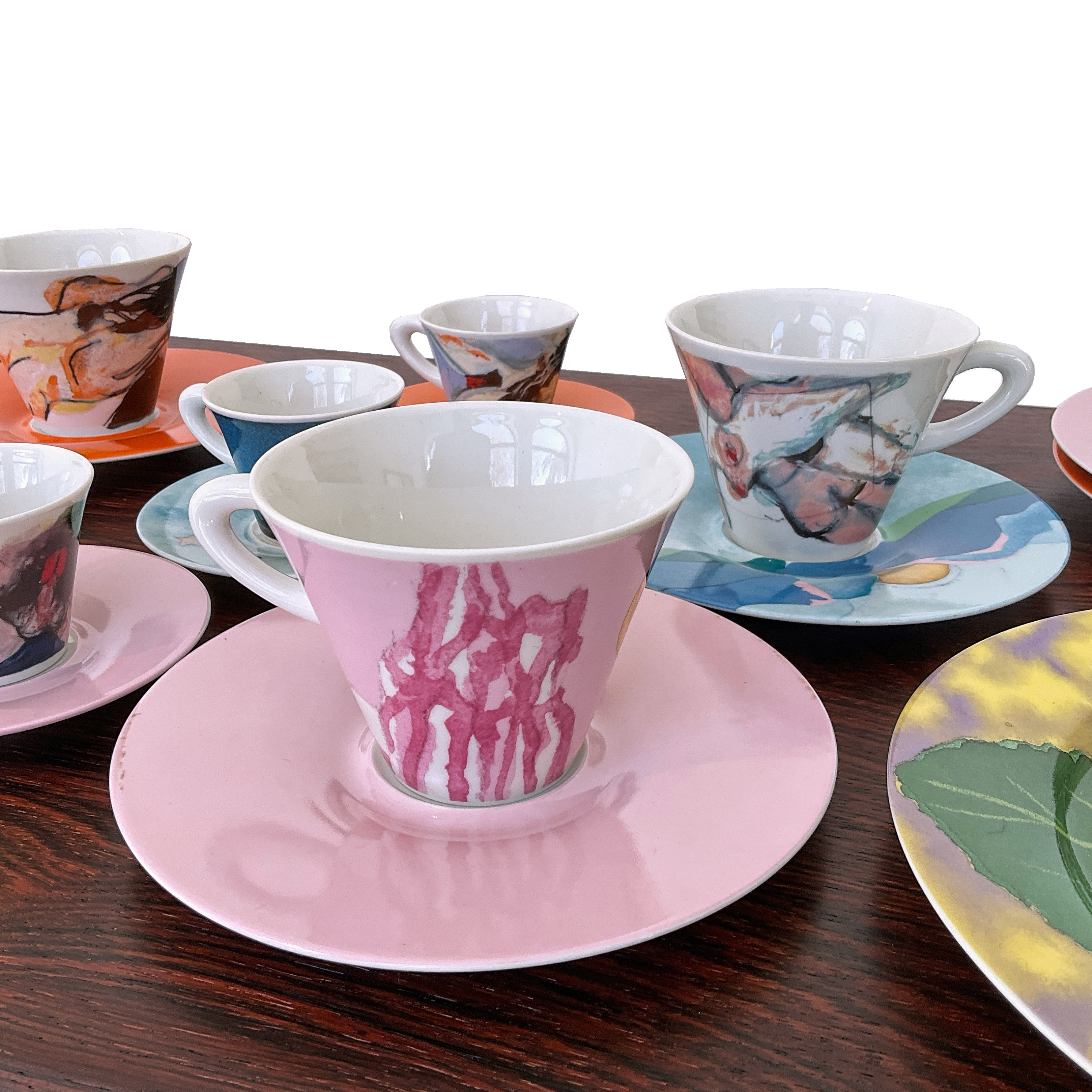 Service déjeuner en porcelaine '90s ES 94-99 édition " Poi ti spiego" Francis Francis