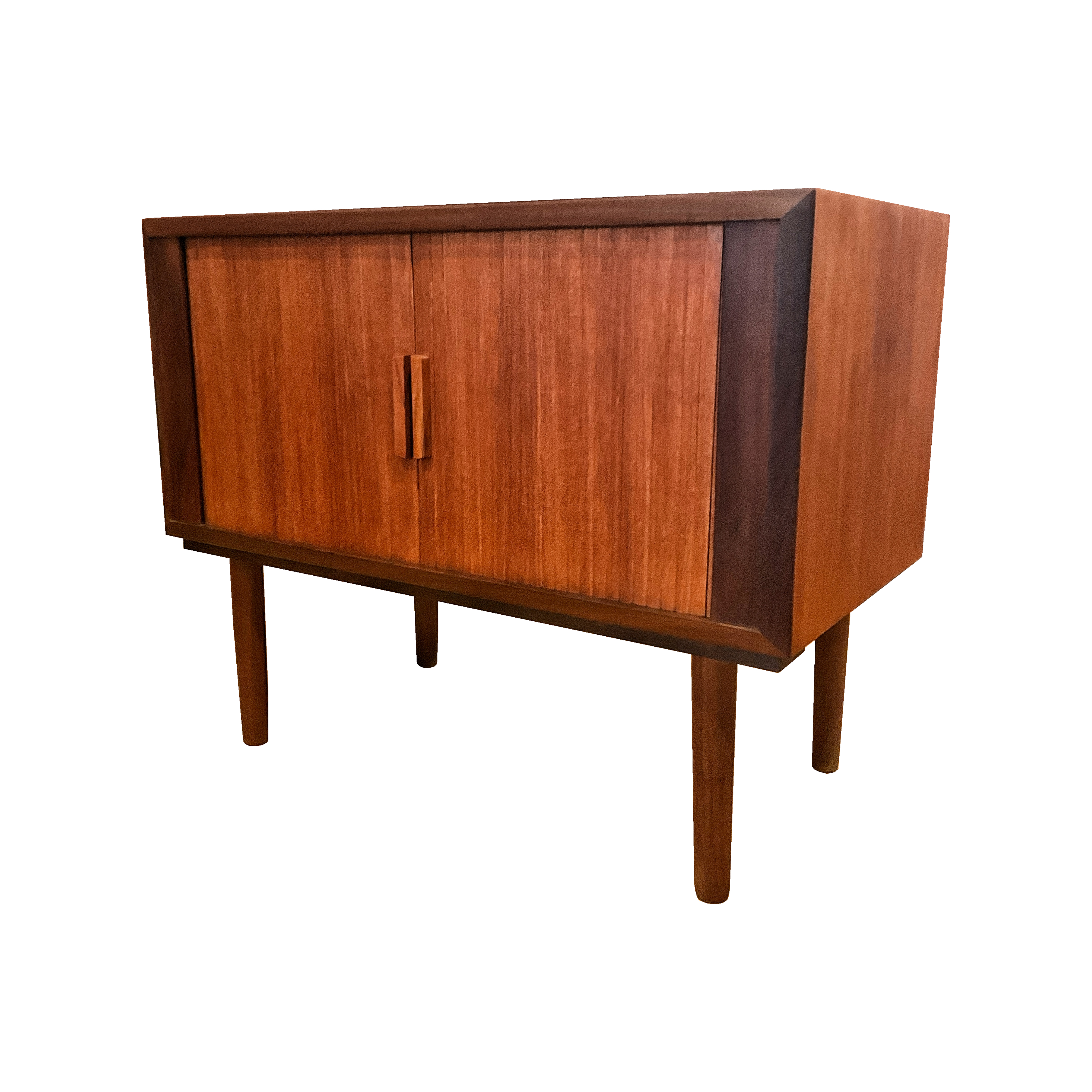 Cabinet / petit buffet en teck '70s portes tambours