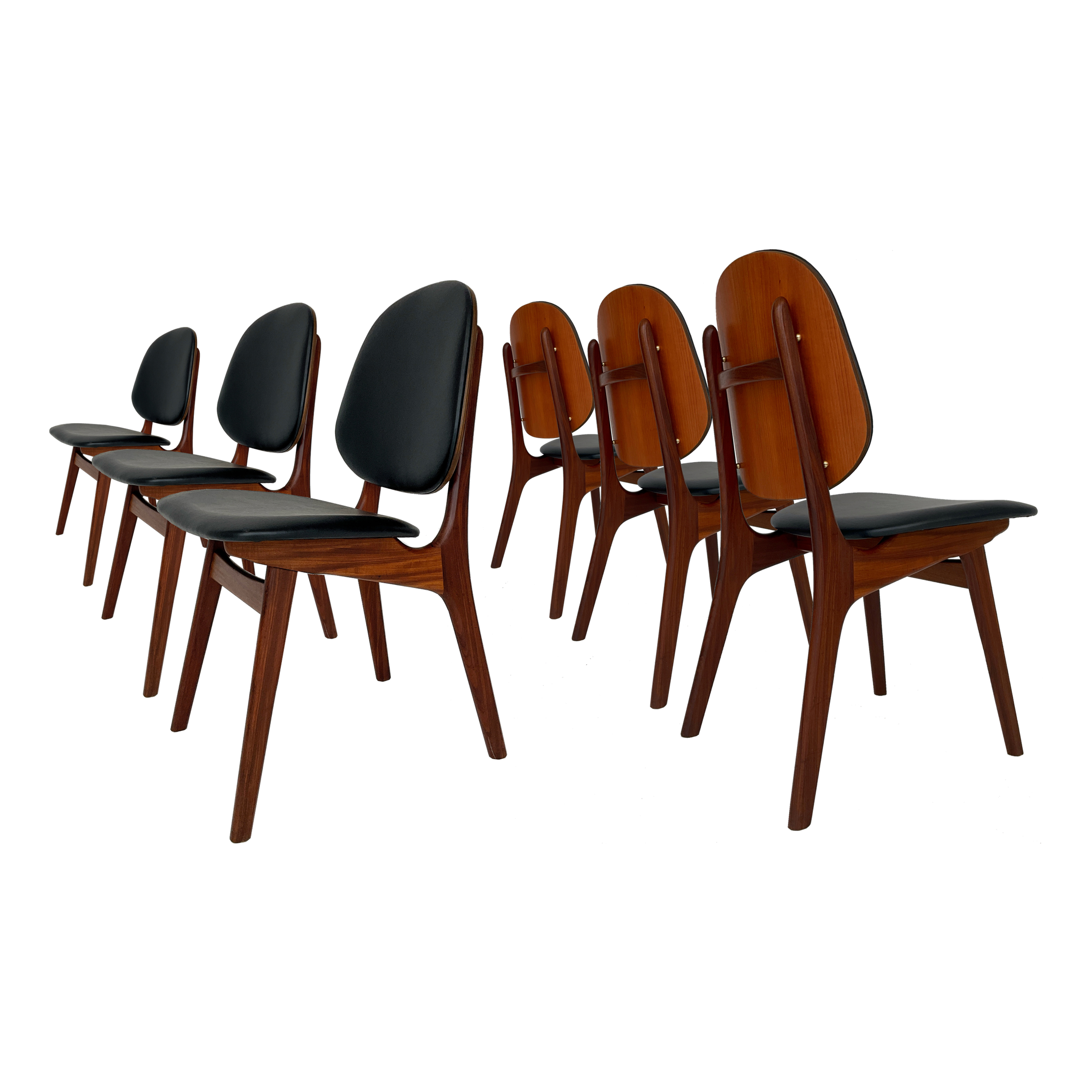 Chaises en teck '60s Arne Hovmand-Olsen