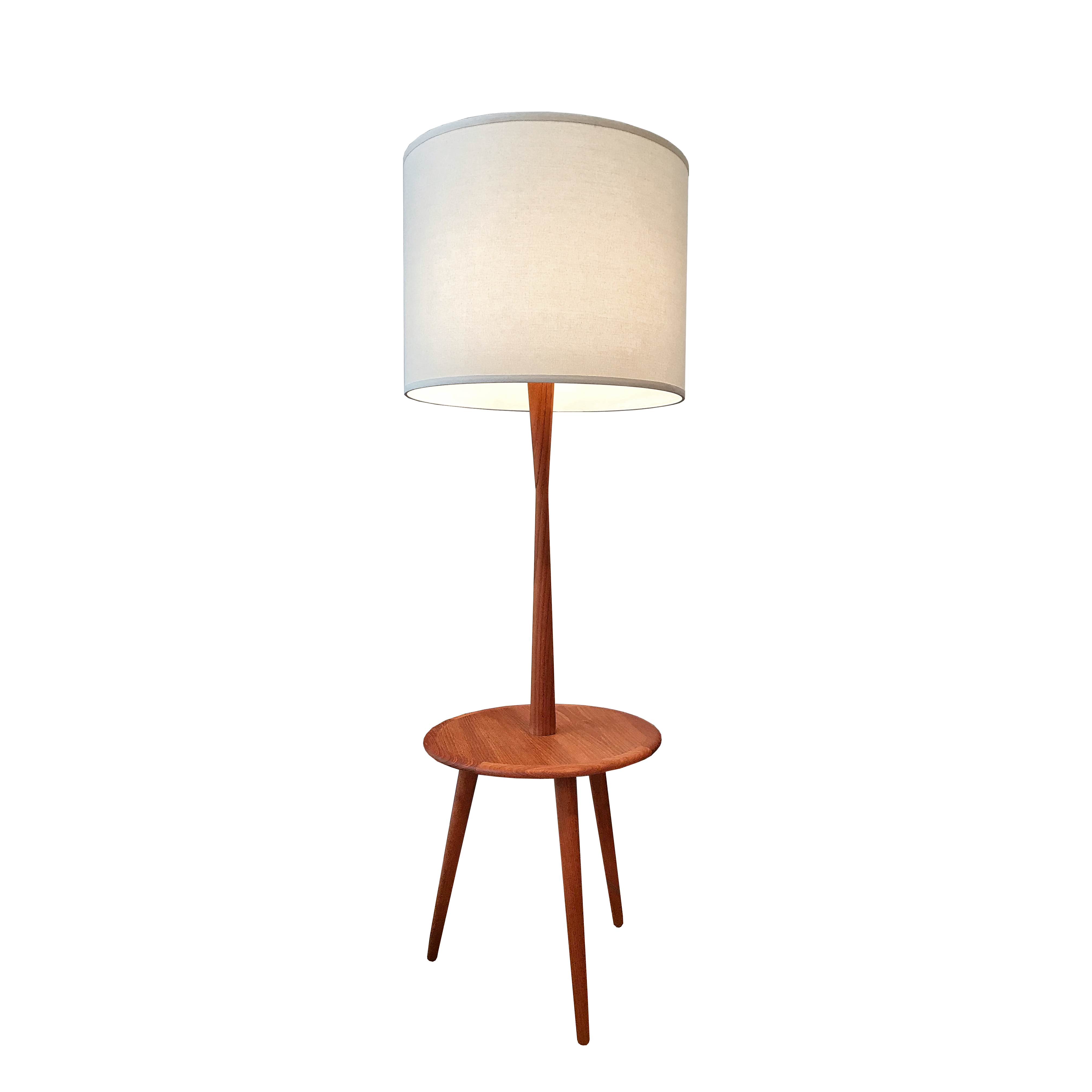Pied Lampe Année Teck 60 Lampadaire Italien Verre Y76bgyvf