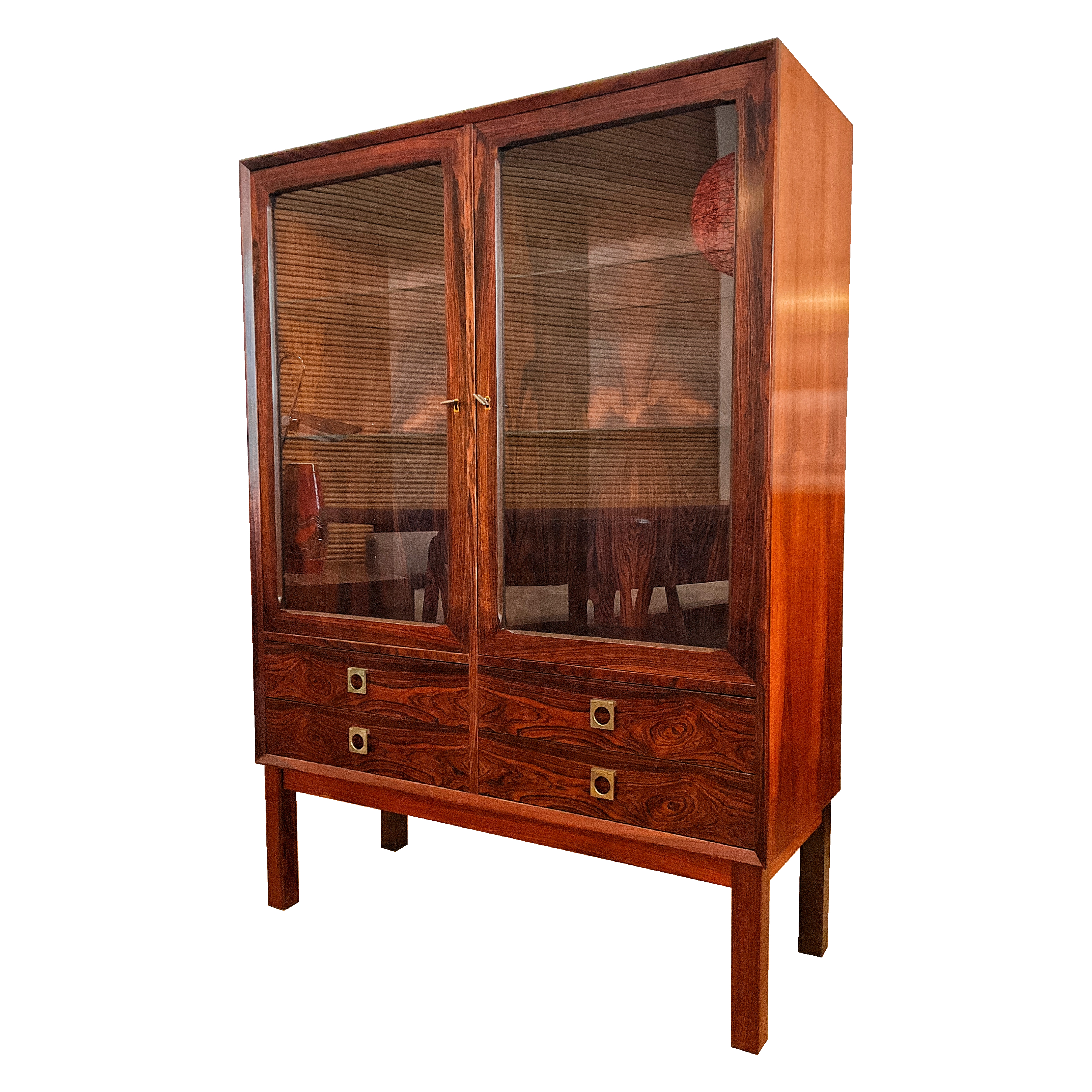 Cabinet en bois de rose '60s Arne Vodder par H.P. Hansen, Denmark