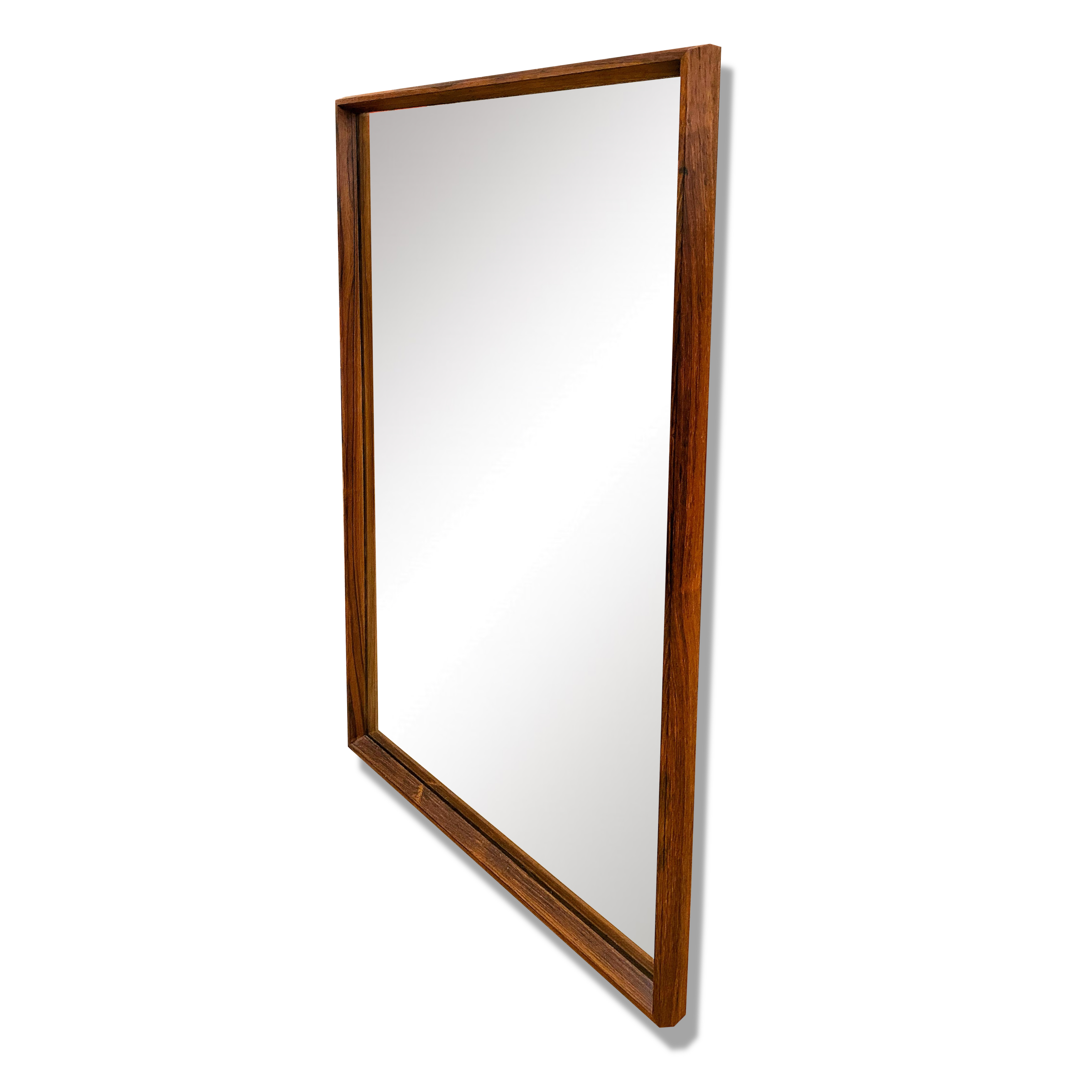 Miroir en bois de rose '60s Denmark