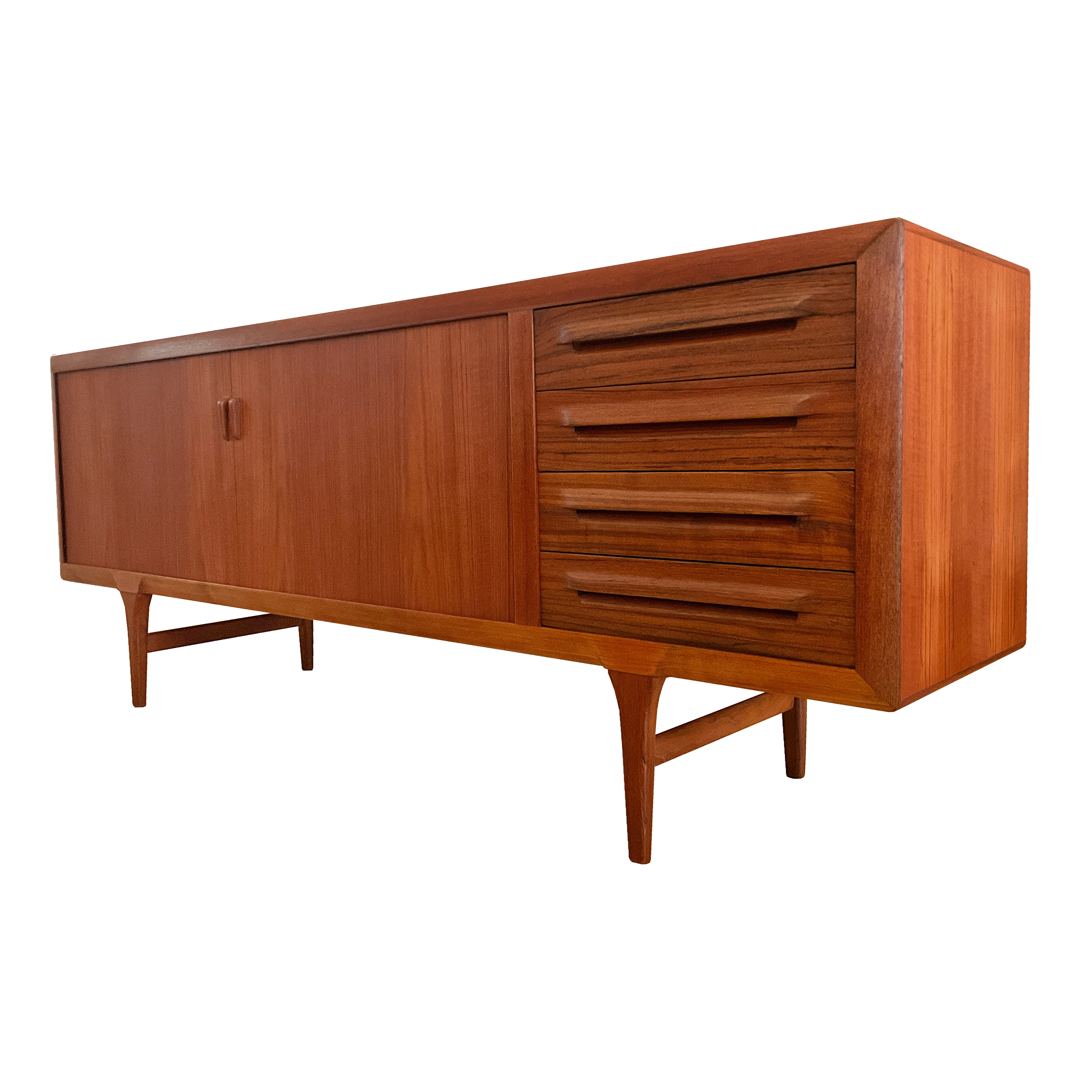 Buffet en teck '60s Ib Kofod-Larsen pour Faarup Møbelfabrik, Denmark