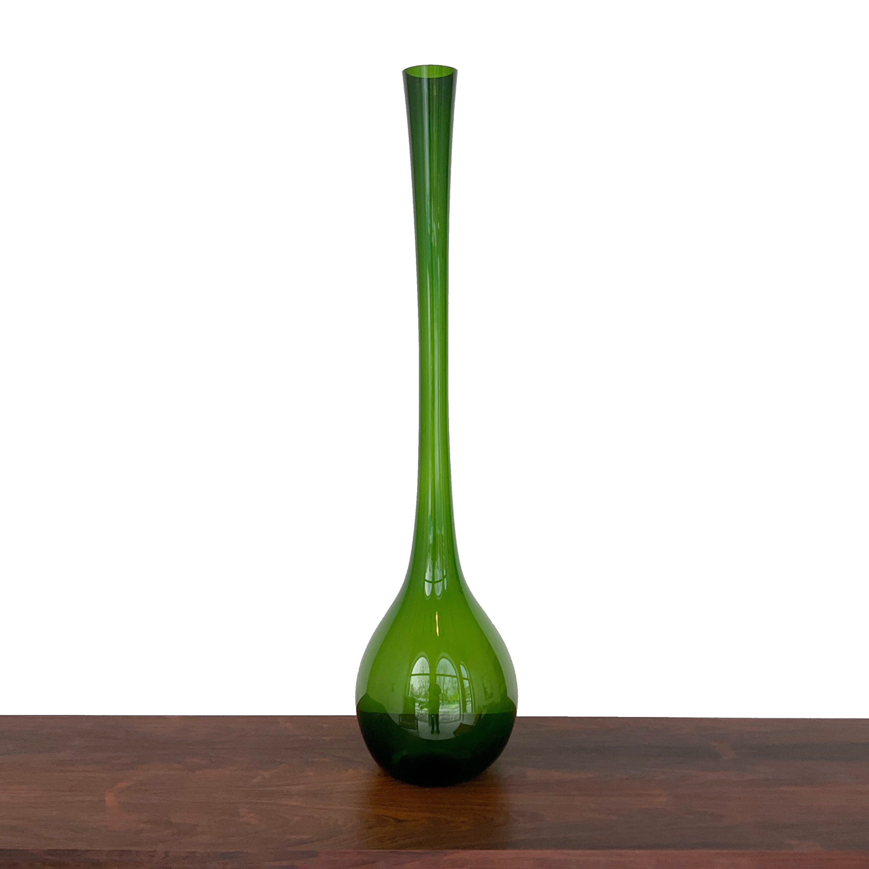 Grand Vase en verre '60s Arthur Percy pour Aseda, Sweden