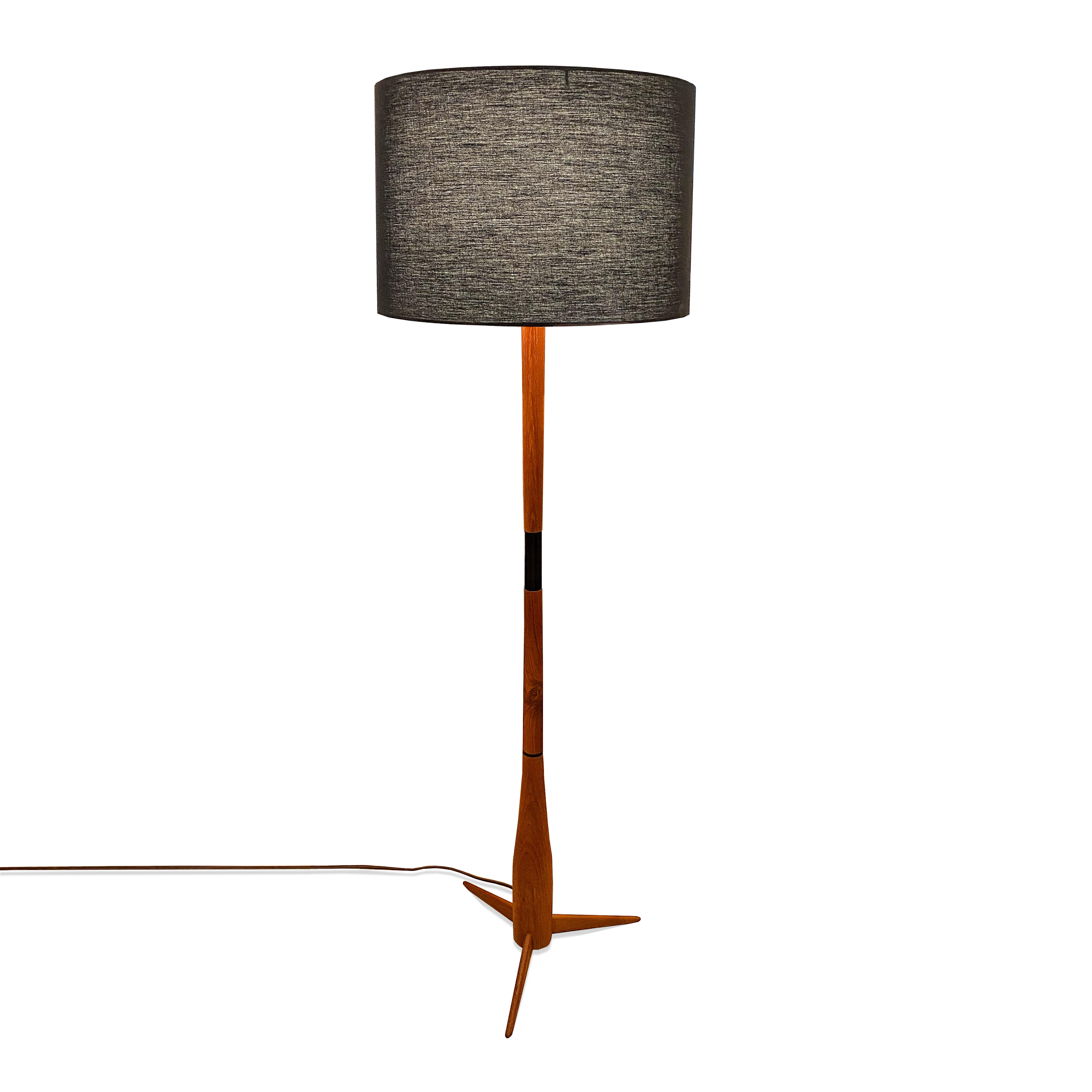 Lampe de sol en teck '60s Denmark