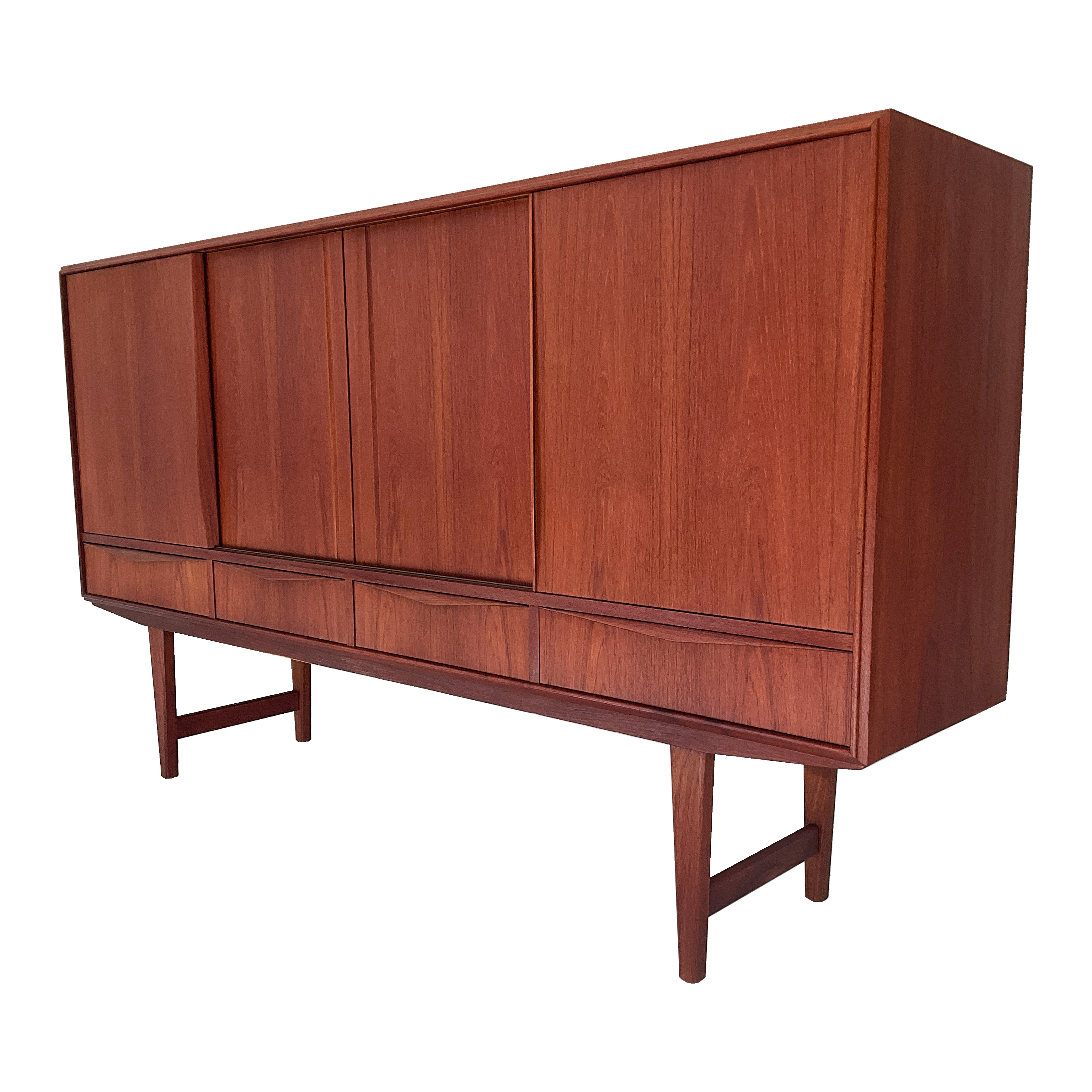 Grand Buffet en teck '60s E.W. Bach pour Sejling Skabe, Denmark