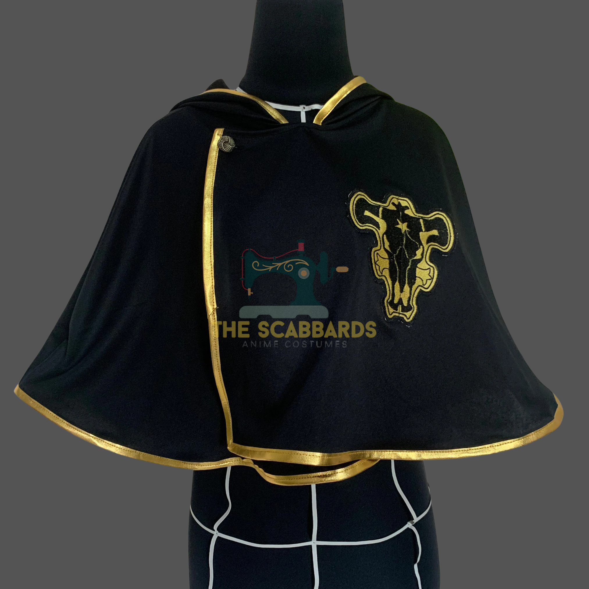 Black Bulls Cloak Black Clover Cosplay Cape Anime Costume Outfit
