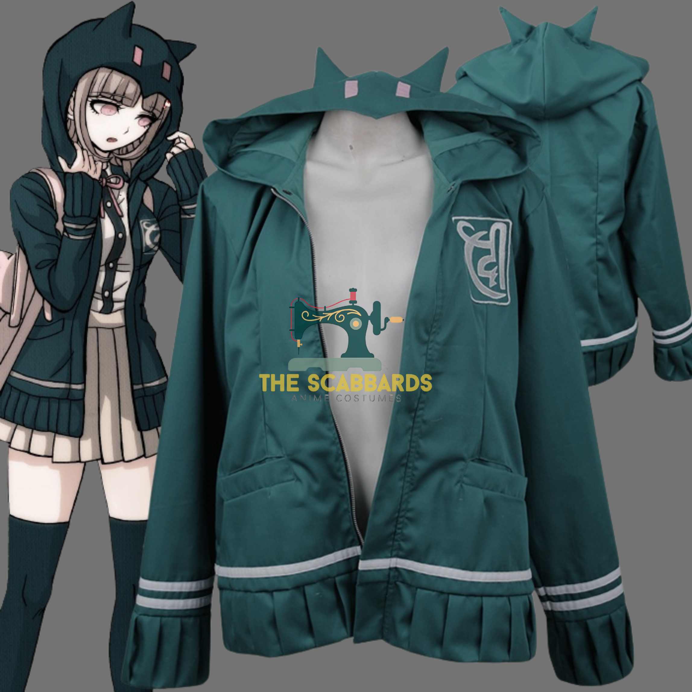 Chiaki Nanami Hoodie Danganronpa Cosplay Anime Gaming Sweatshirt Gamer Outfit