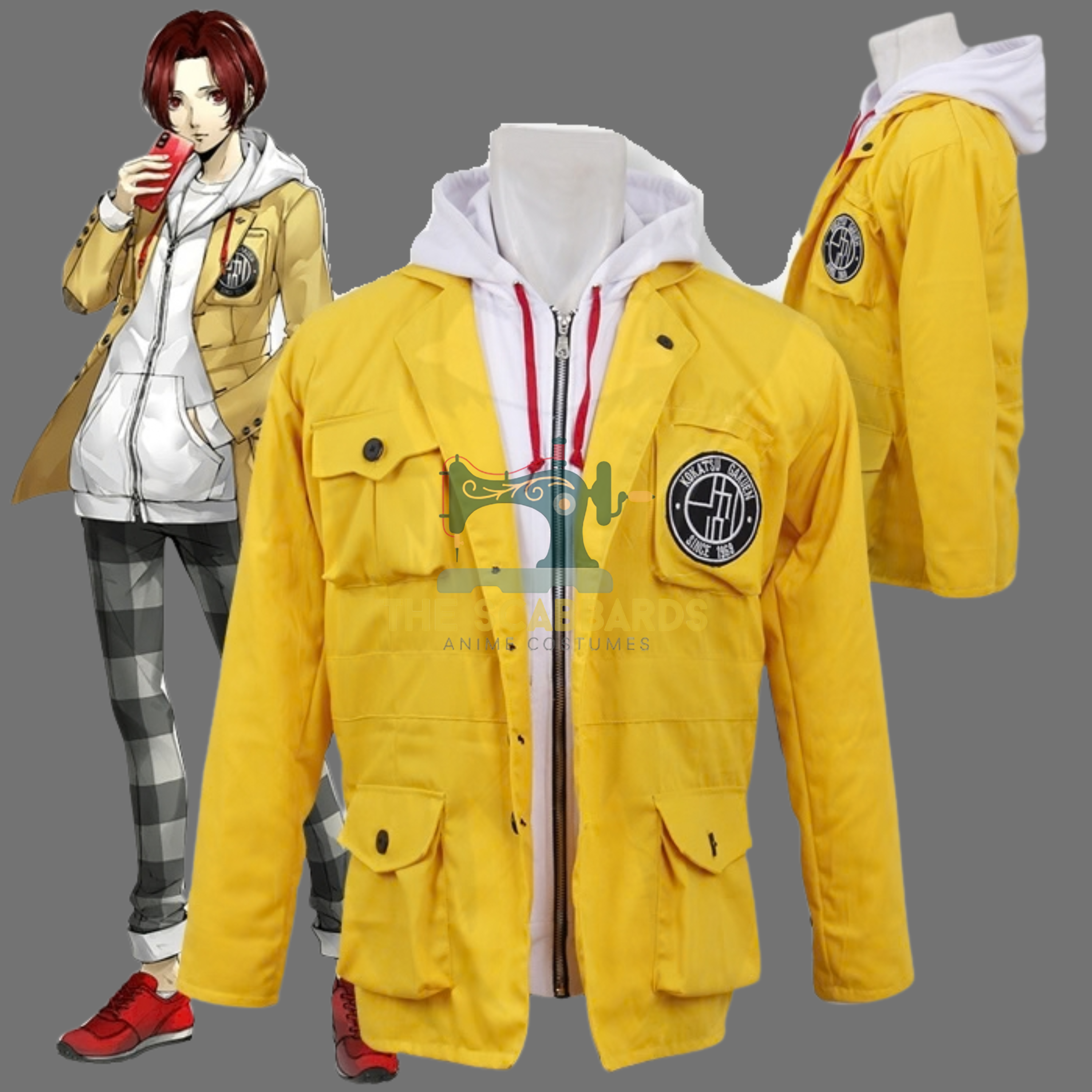 Kokatsu Academy Uniform Jacket Persona 5 The Phantom X P5X Cosplay Costume Anime
