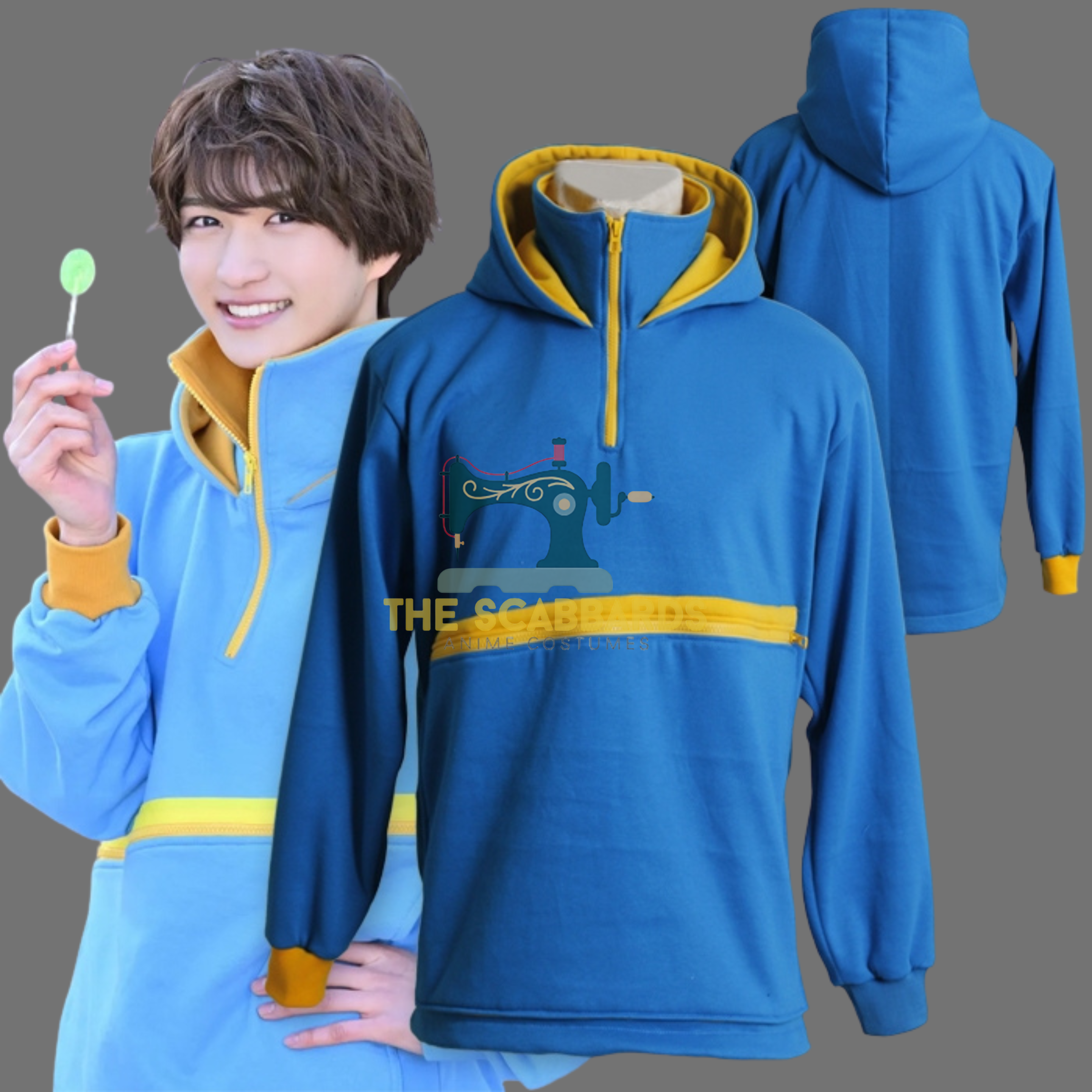 Shoma Kamen Rider Gavv Hoodie Cosplay Zip Up Jacket Anime Inspired Sweatshirt