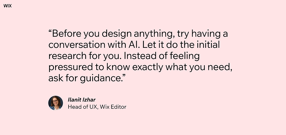 Why prompt a website with Wix - expert quote