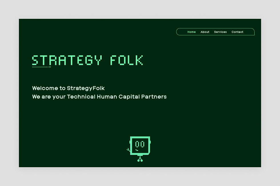 Screenshot of StrategyFolk's website.