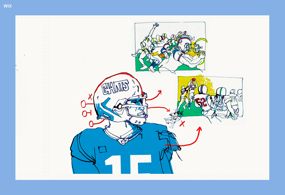 A still from the website of Wix user, Kevin Zych