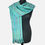 Thumbnail: Aqua Confetti Handwoven Silk Scarf on mannequin