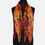 Thumbnail: ‘Autumn Glow’ Arashi Shibori Silk Wool Scarf front view
