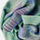 Thumbnail: Thistle Handwoven Silk Scarf detail view