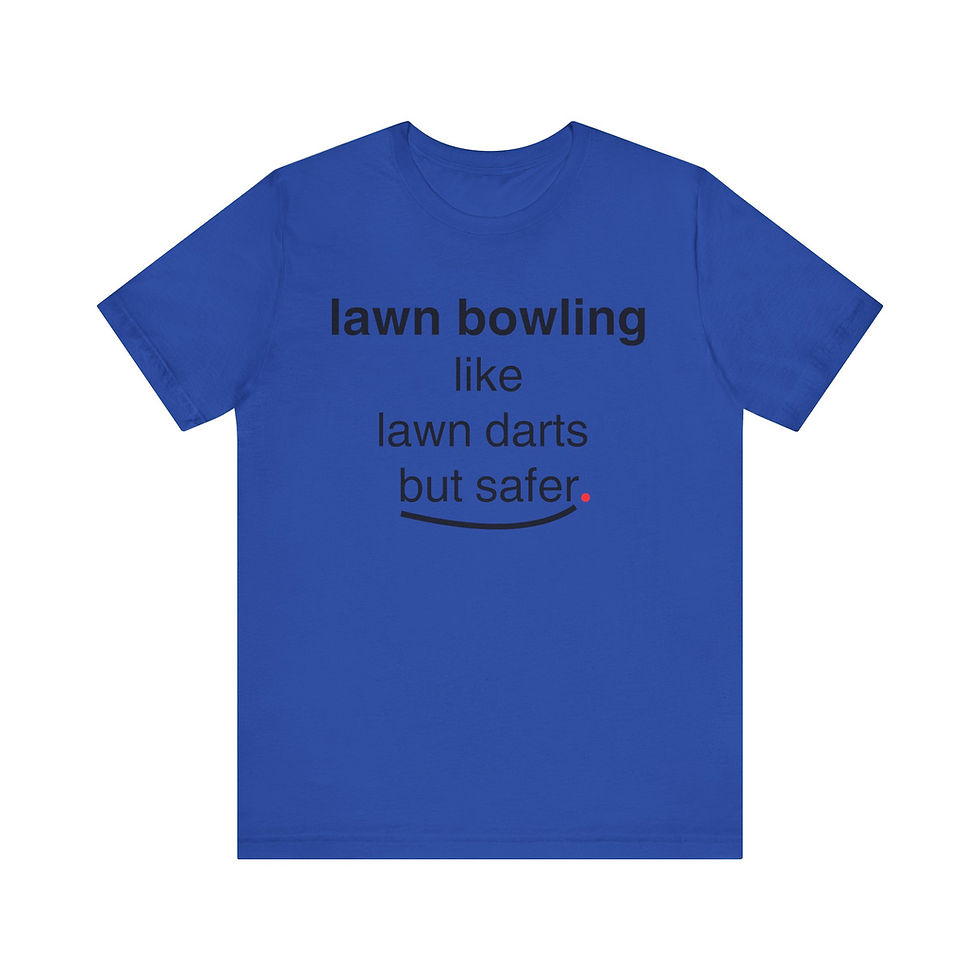 Thumbnail: Lawn Bowling Like Lawn Darts But Safer (black design) - Bella + Canvas 3001