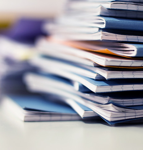 Pilha de cadernos