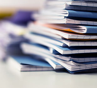 Stack of Lined Notebooks