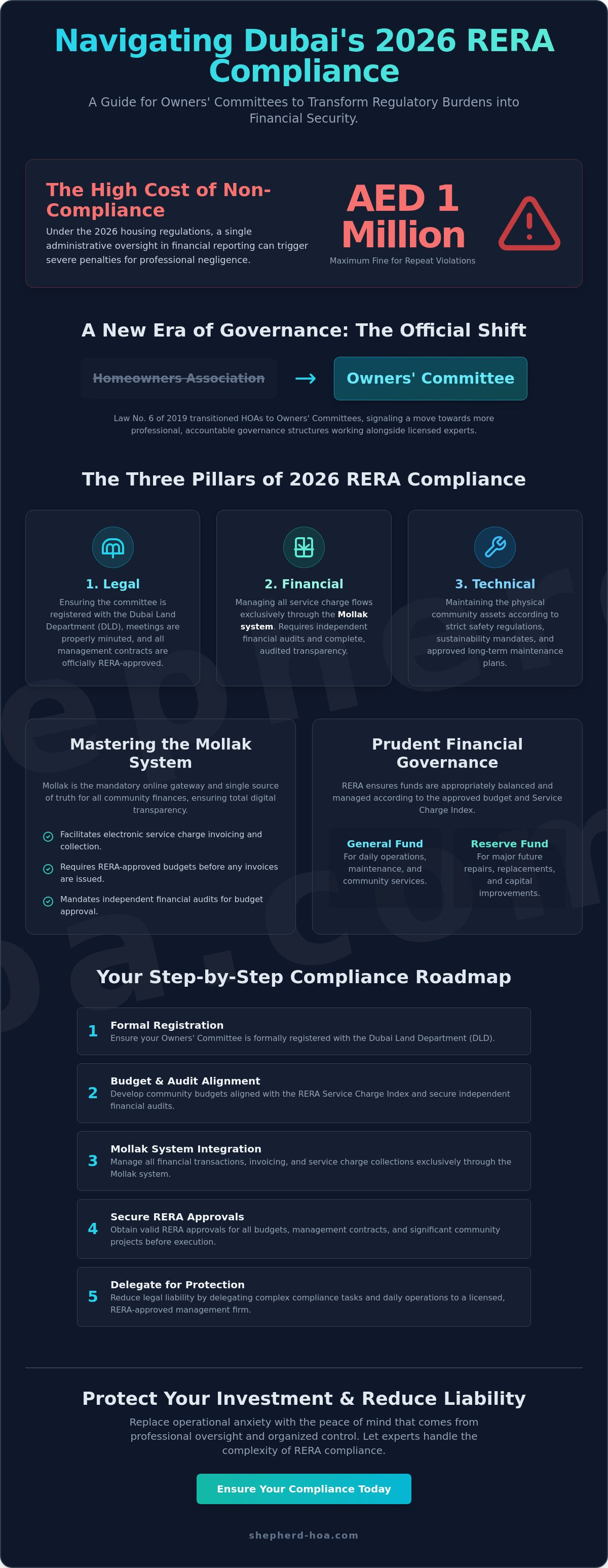 Rera compliance for owners associations dubai