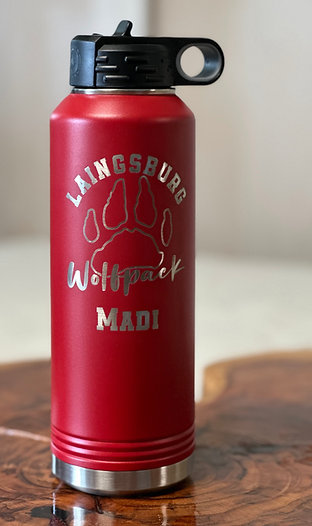 Laingsburg Wolfpack 32oz. Water Bottle