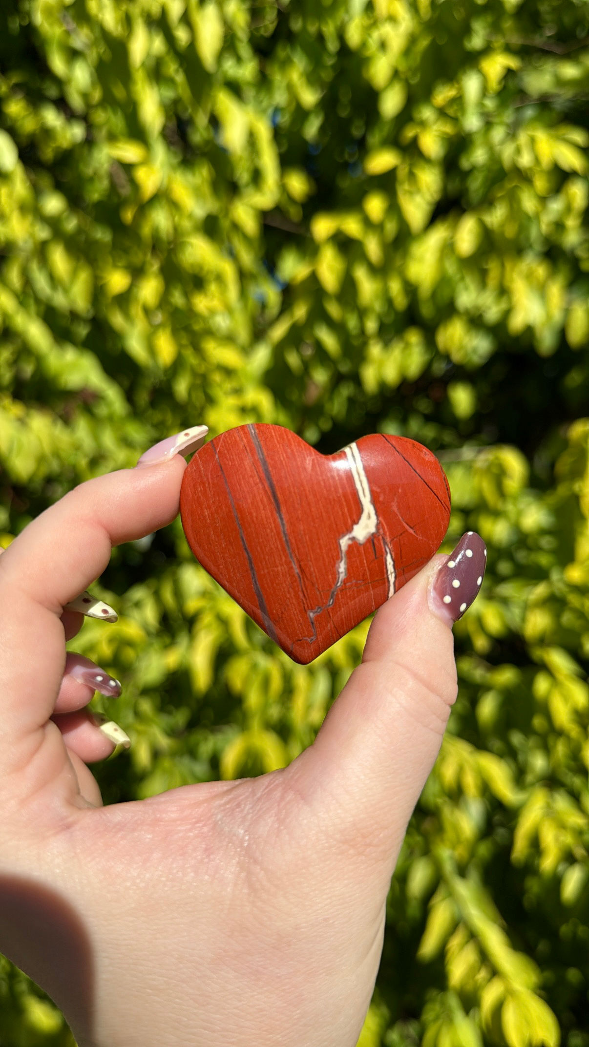 Red Jasper Heart D
