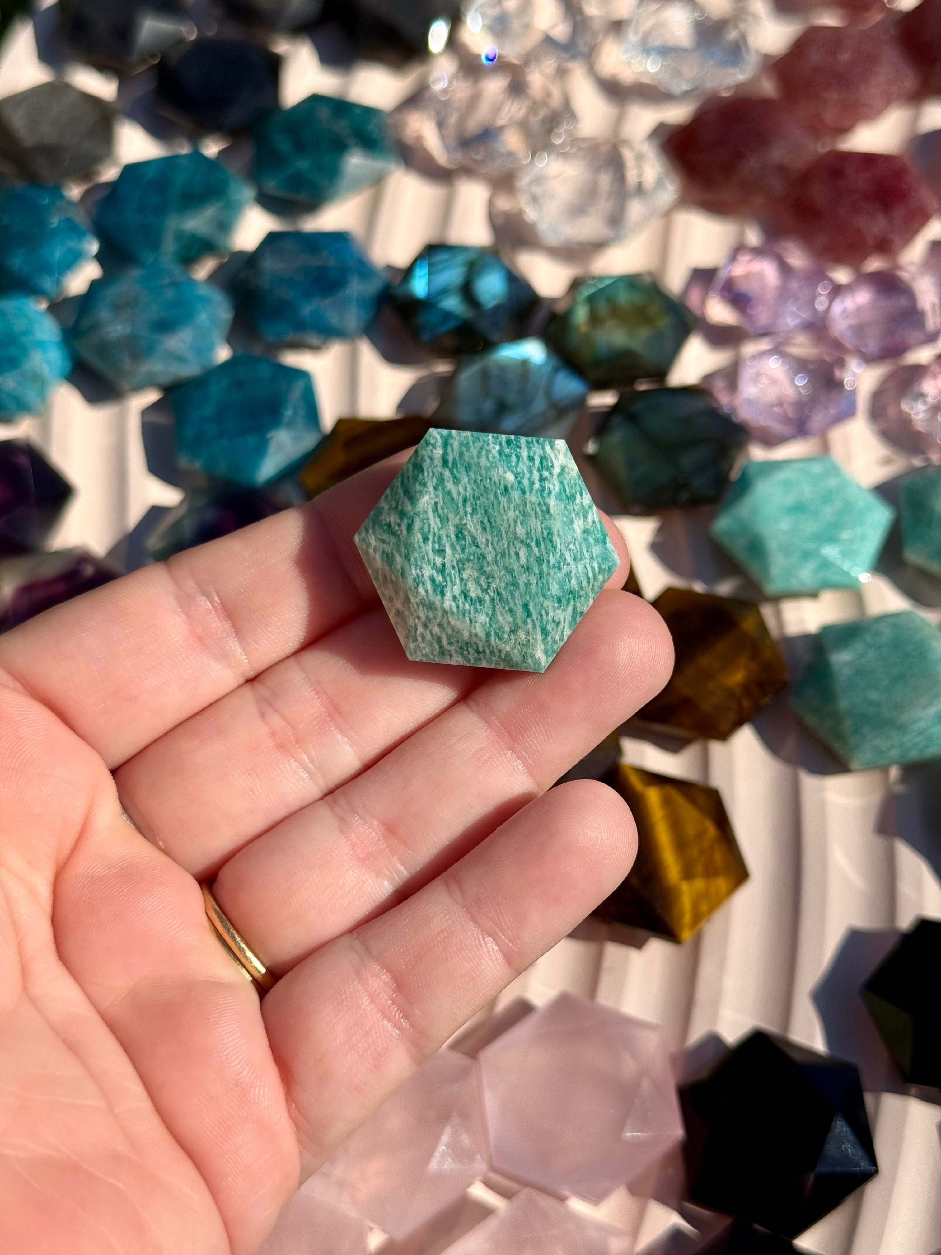 Amazonite Hexagon