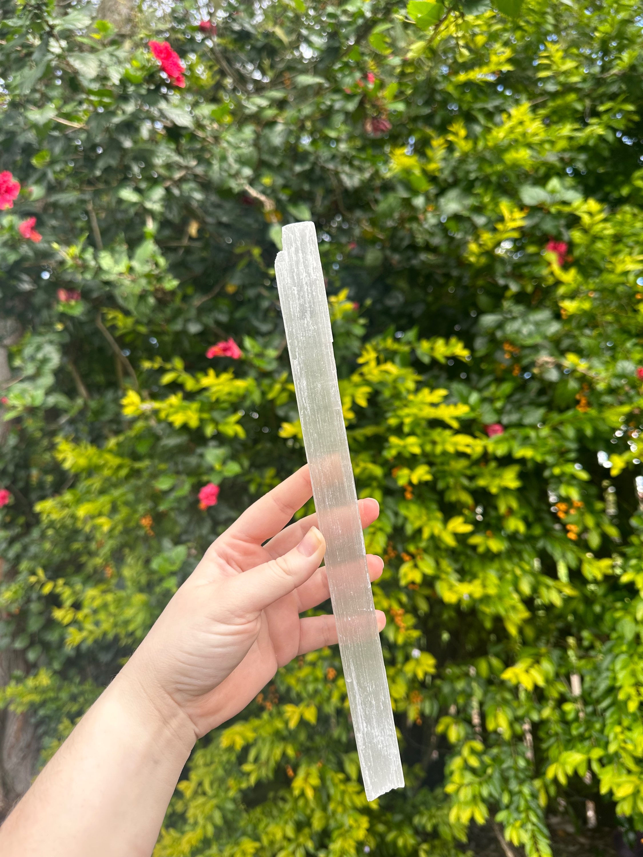 Selenite Rough Rod 
