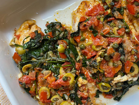 Pescado al Horno con Mezcla de Verduras
