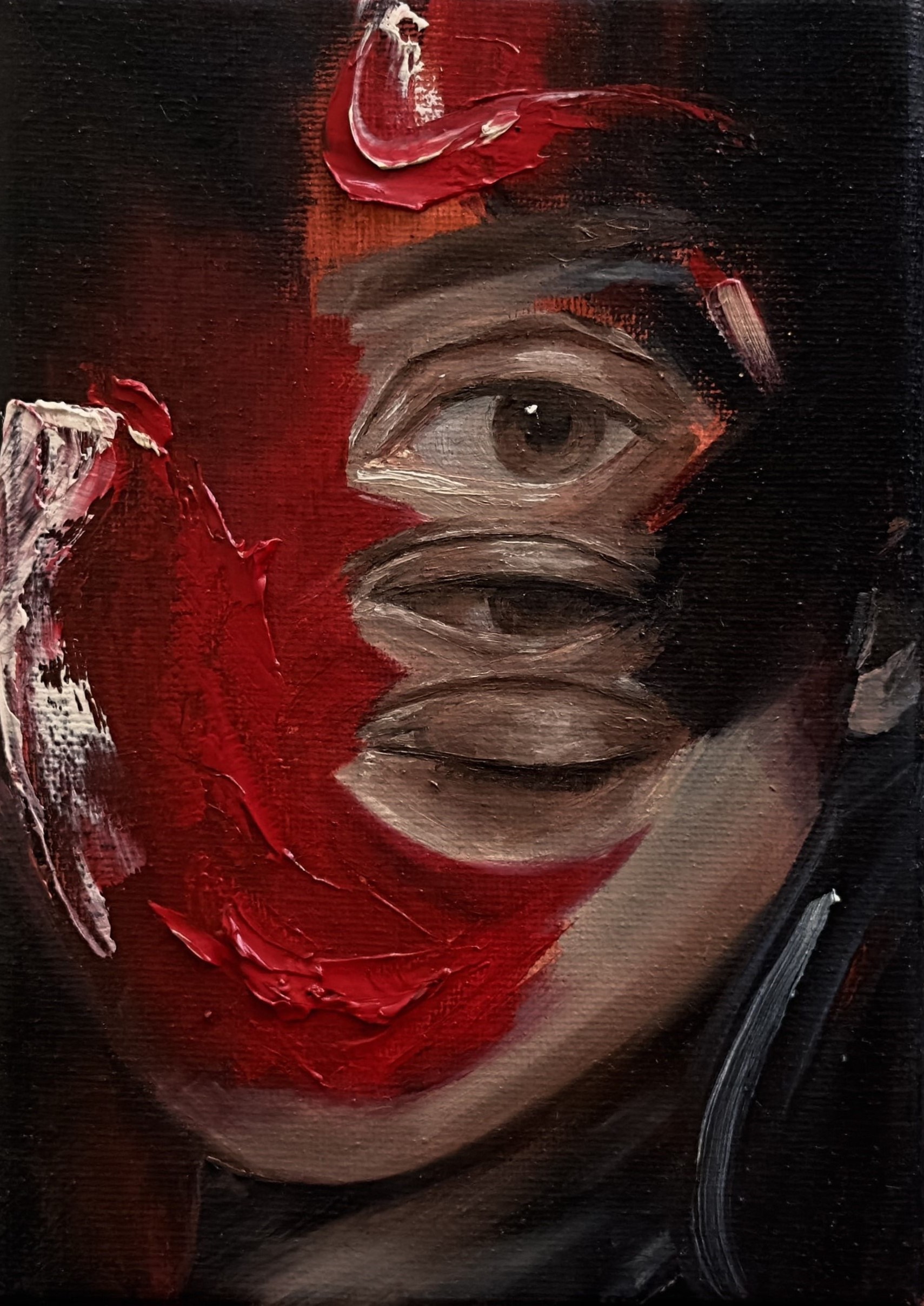 Surreal portrait oil painting by Australian artist Marina Yang