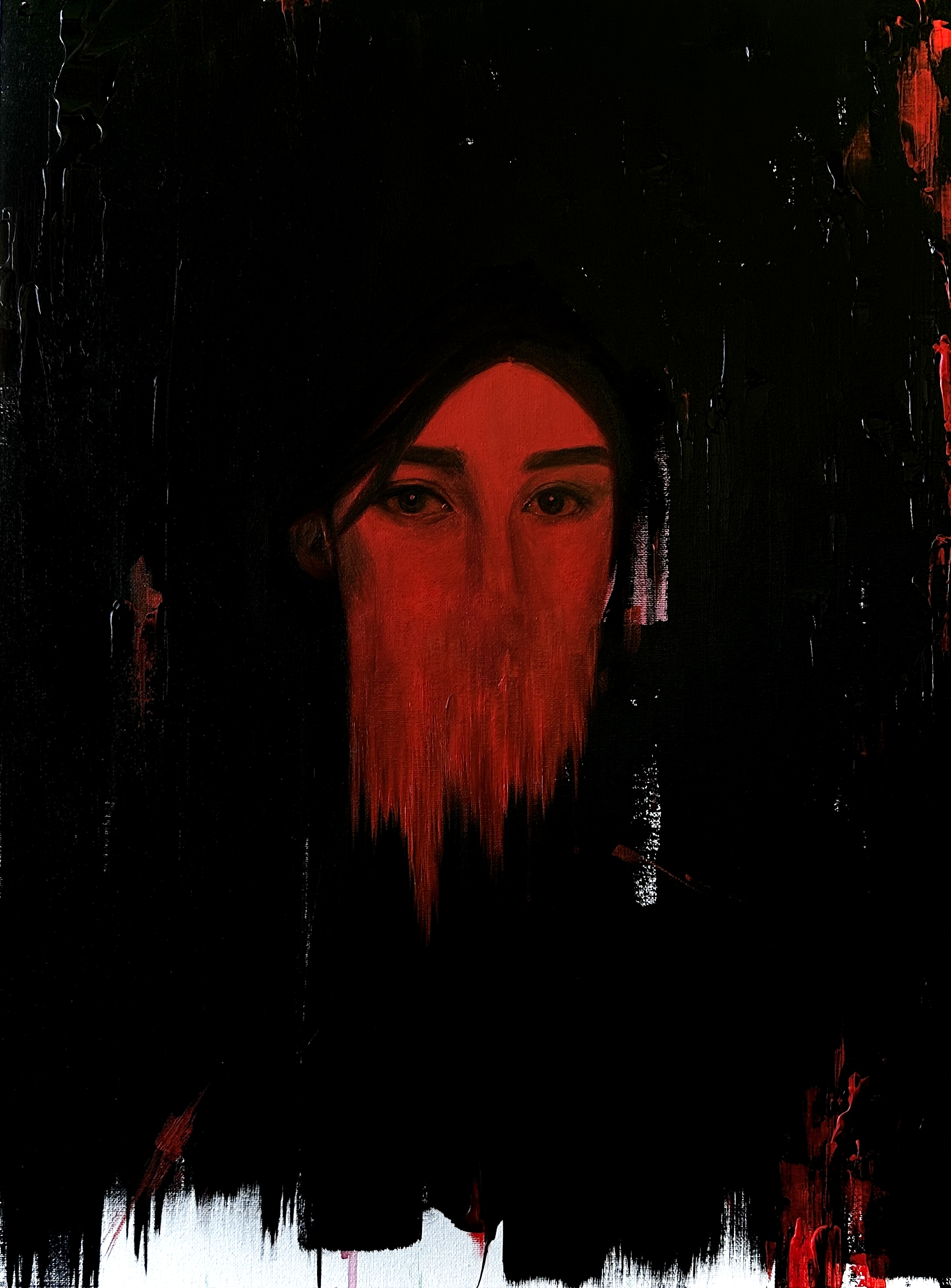 oil portrait painting by Australian artist Marina Yang